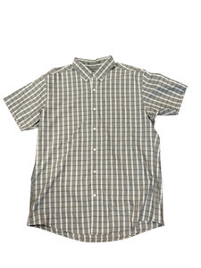 Eddie Bauer Classic Fit Grey Button Up (Mens Lg)