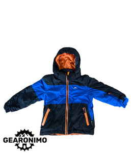 Tresspass kids snow jacket (blue and orange)