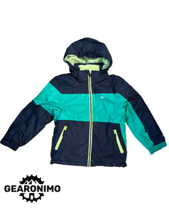 Tresspass kids snow jacket (Green and Black)
