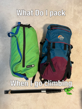 What I Bring Sport Climbing (post 10)