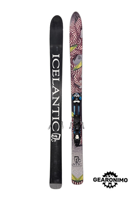 Icelandic Seeker Skis  with Salomon Guardian 16 Frame Bindings - 180cm