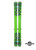K2 Obsethed Skis With Marker Duke 16 Frame bindings and Black Diamond skins - 189cm