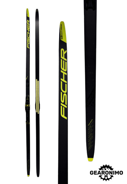 Fischer Twinskin Carbon Pro Ski with Fischer Race Classic Bindings - 207cm