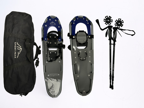 Emory Peak traverse 930 snowshoes with poles