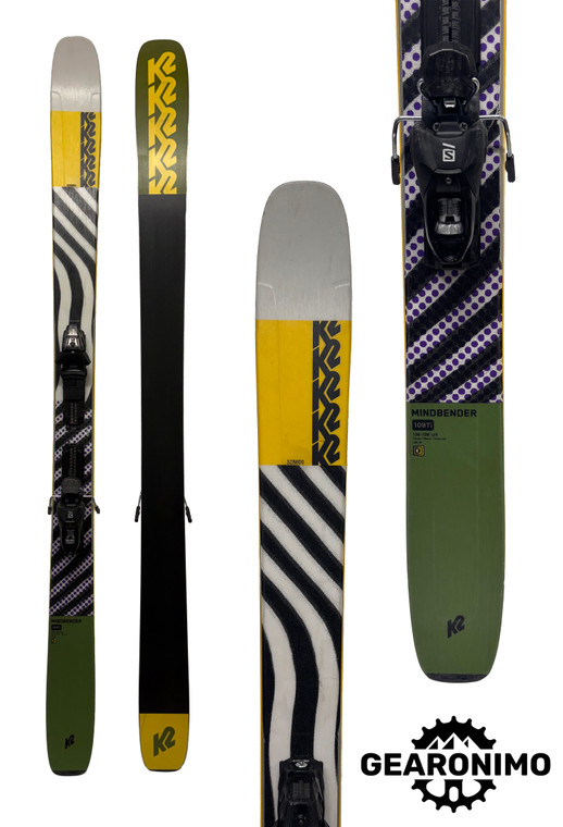 K2 Mindbender 108 Ti ski with Salomon M11 Bindings - 186 cm