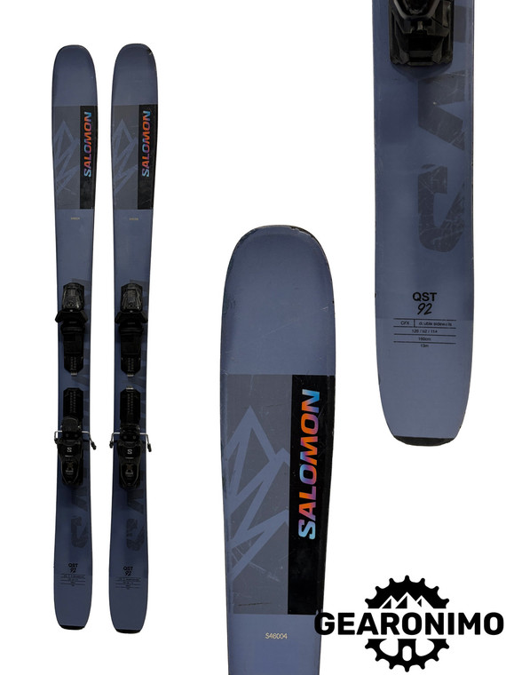 Salomon QST 92 Skis With Salomon M 11 Bindings -160 (A)