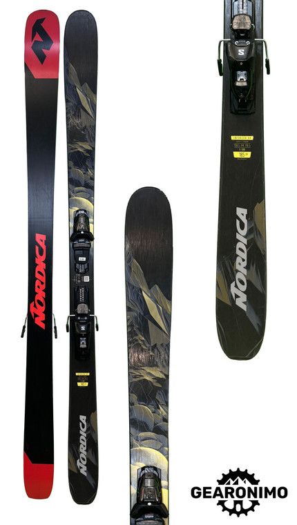 2025 Nordica Enforcer 94 Skis With Salomon M11 Bindings - 185cm (A)