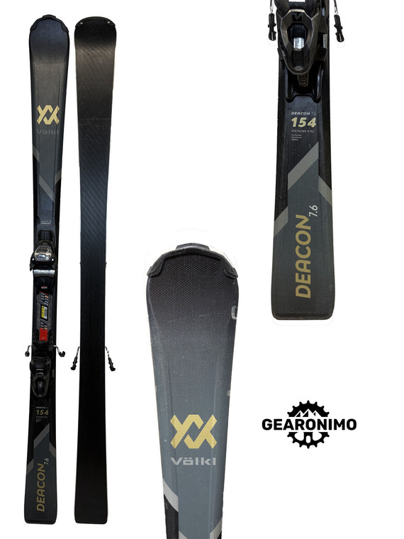Volkl Deacon 7.6 Skis With Marker FDT 10 Bindings (Multiple Sizes)