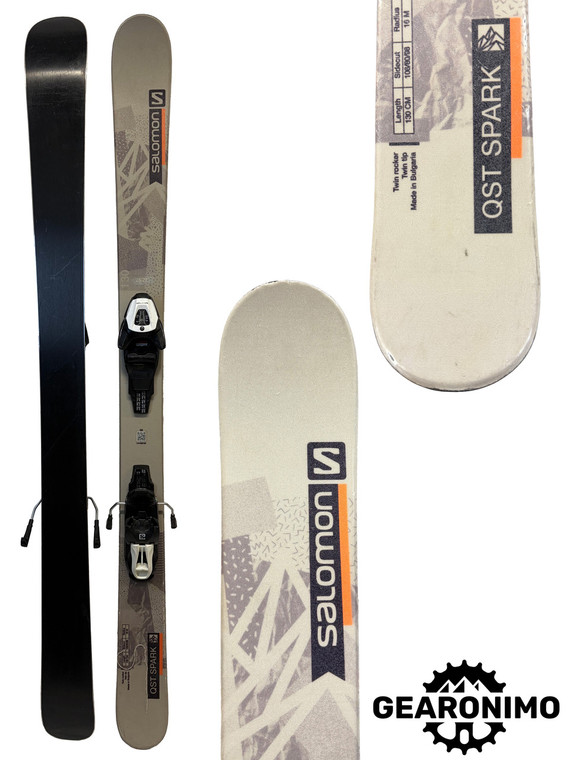 Salomon QST Spark Kid Skis With Salomon L6 Bindings - Multiple Sizes Available