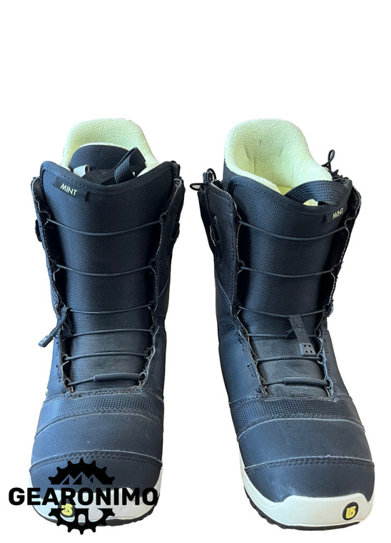 Burton Mint Quick Lace Yellow and Black Wms 6