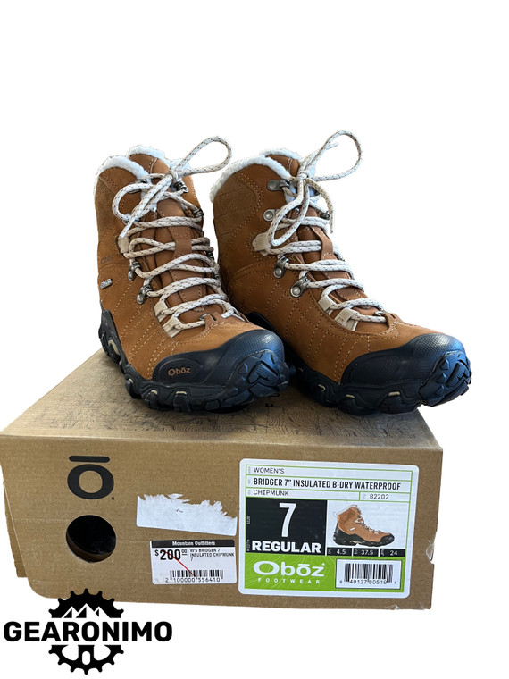 Oboz Bridger 7" Insulated B-Dry Waterproof Wms 7