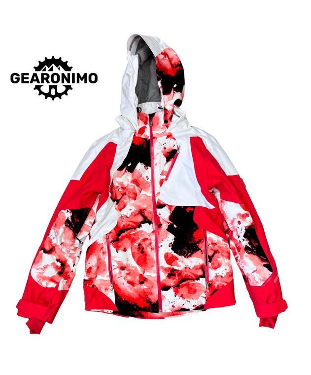 Women’s Spyder Leader GTX Jacket – White/Pink – Size 10 (Medium)