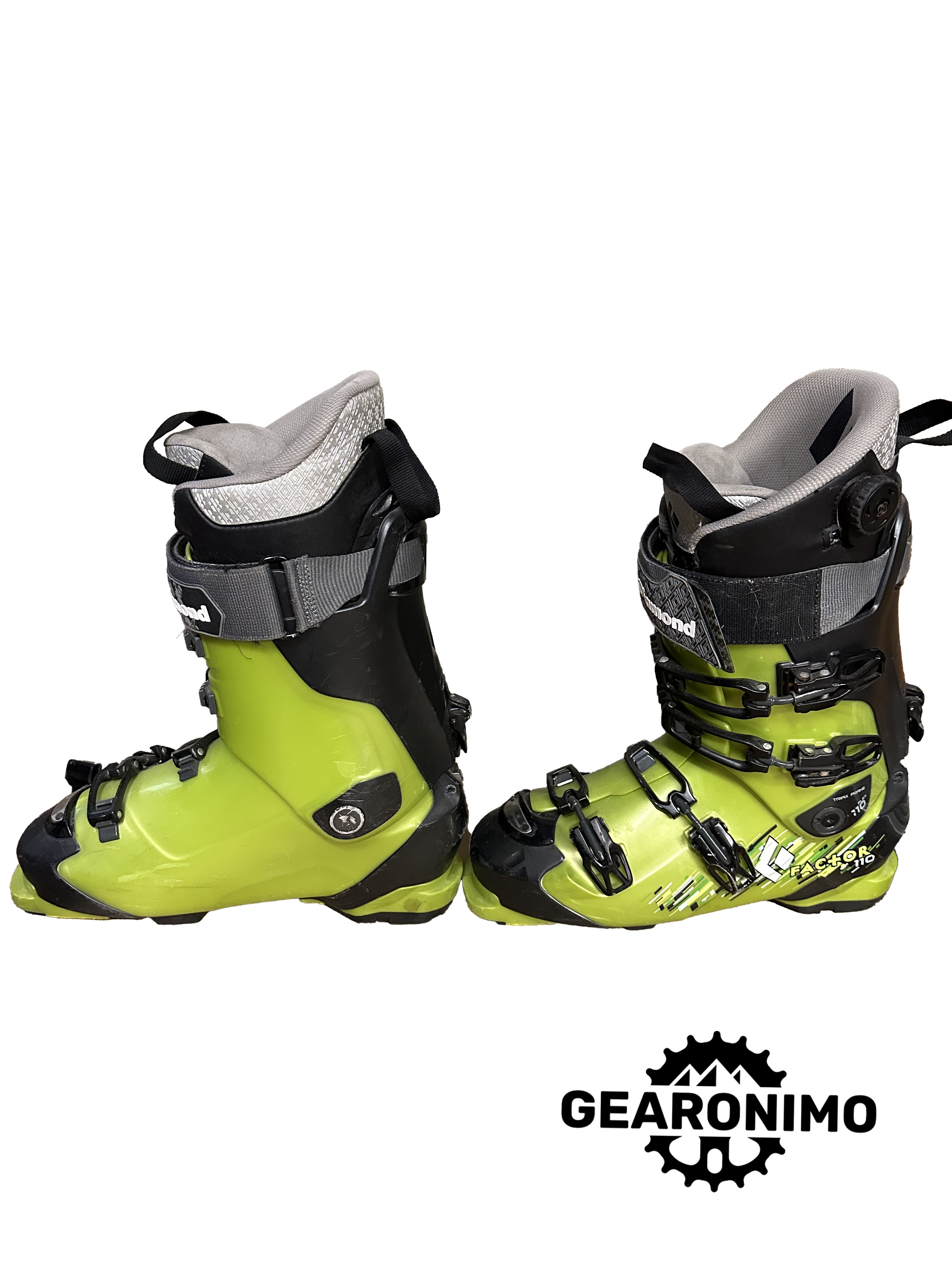 Black Diamond Factor 110 ski boots - sz 10 Mens