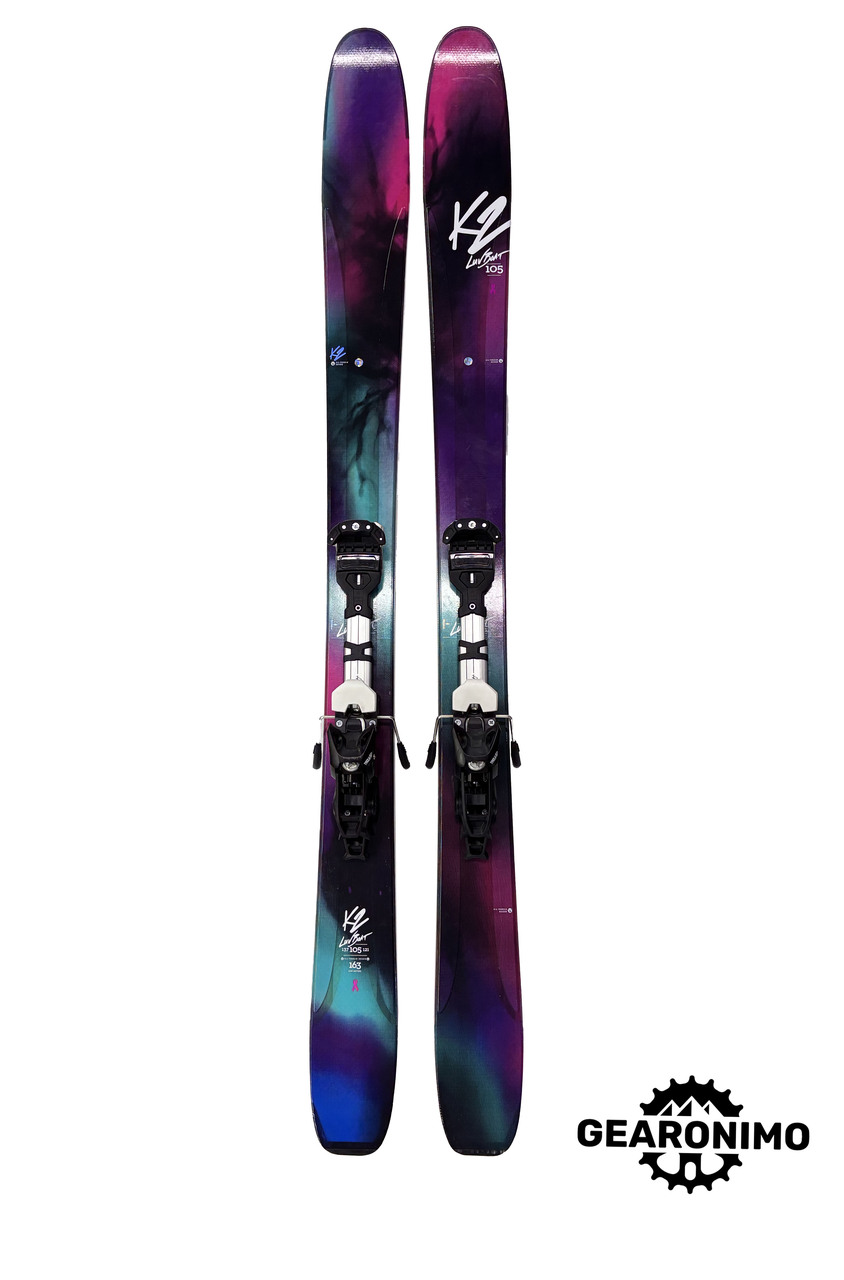 K2 Luvboat 105 Skis With Tyrol Ambition Frame Bindings - 163cm