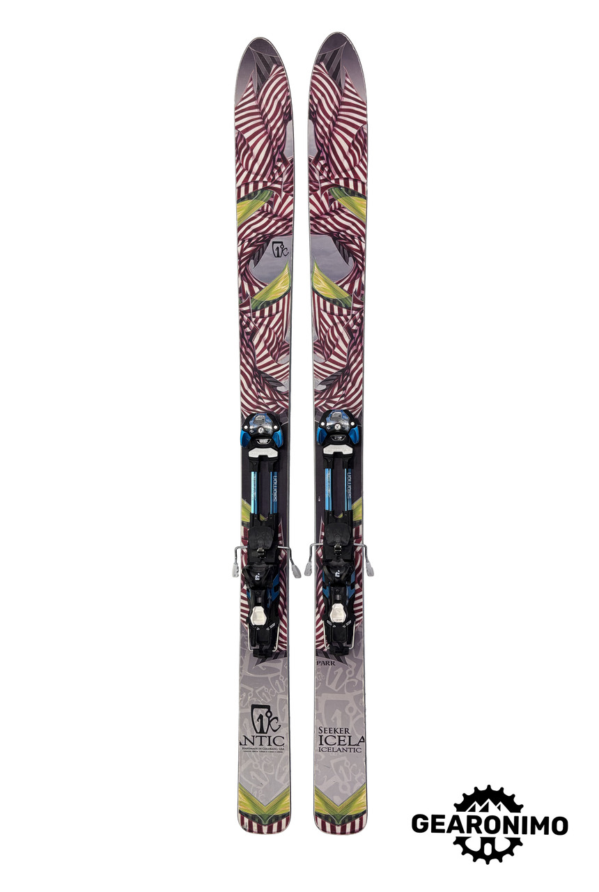 Icelandic Seeker Skis with Salomon Guardian 16 Frame Bindings - 180cm