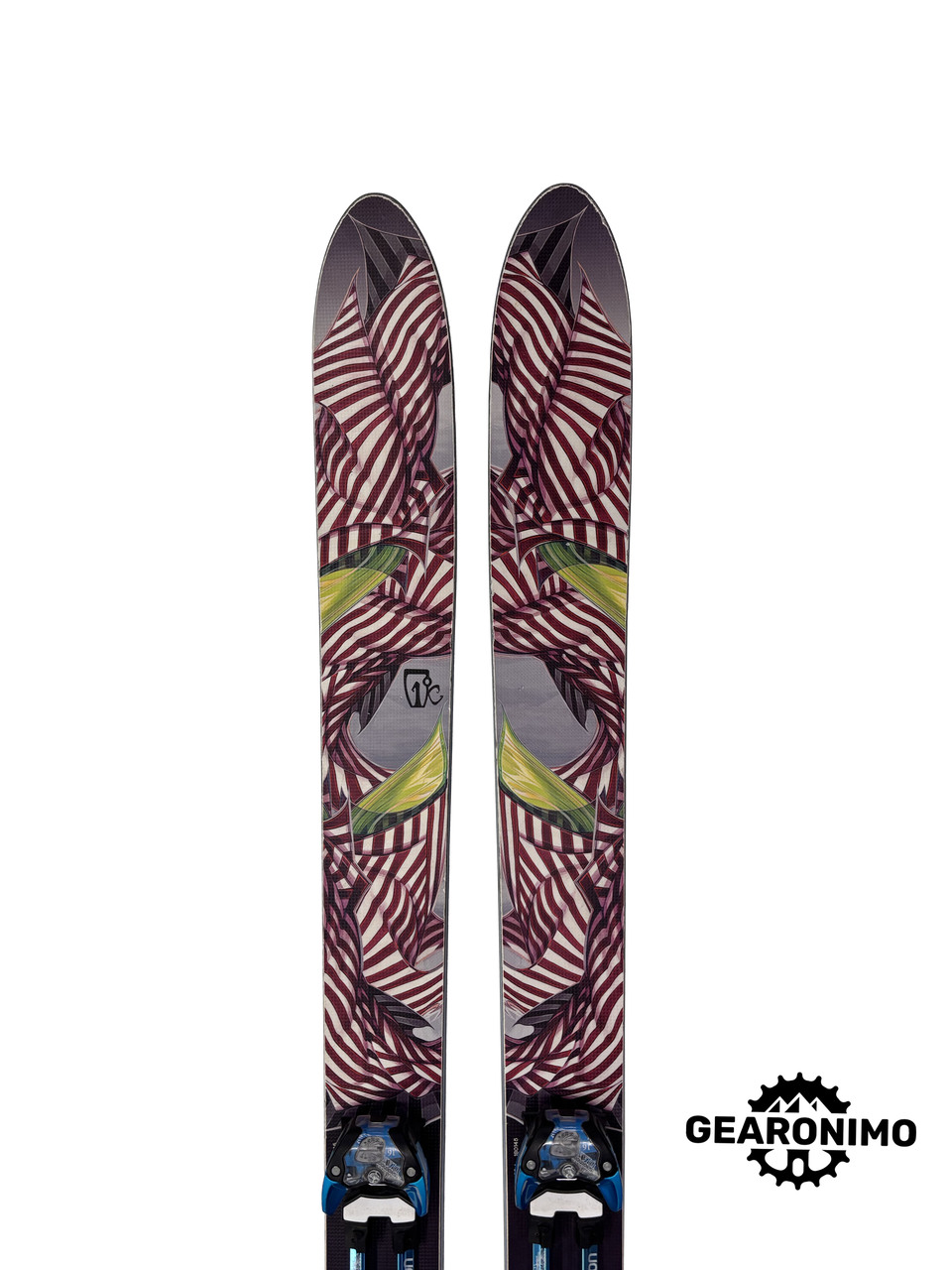 Icelandic Seeker Skis with Salomon Guardian 16 Frame Bindings - 180cm