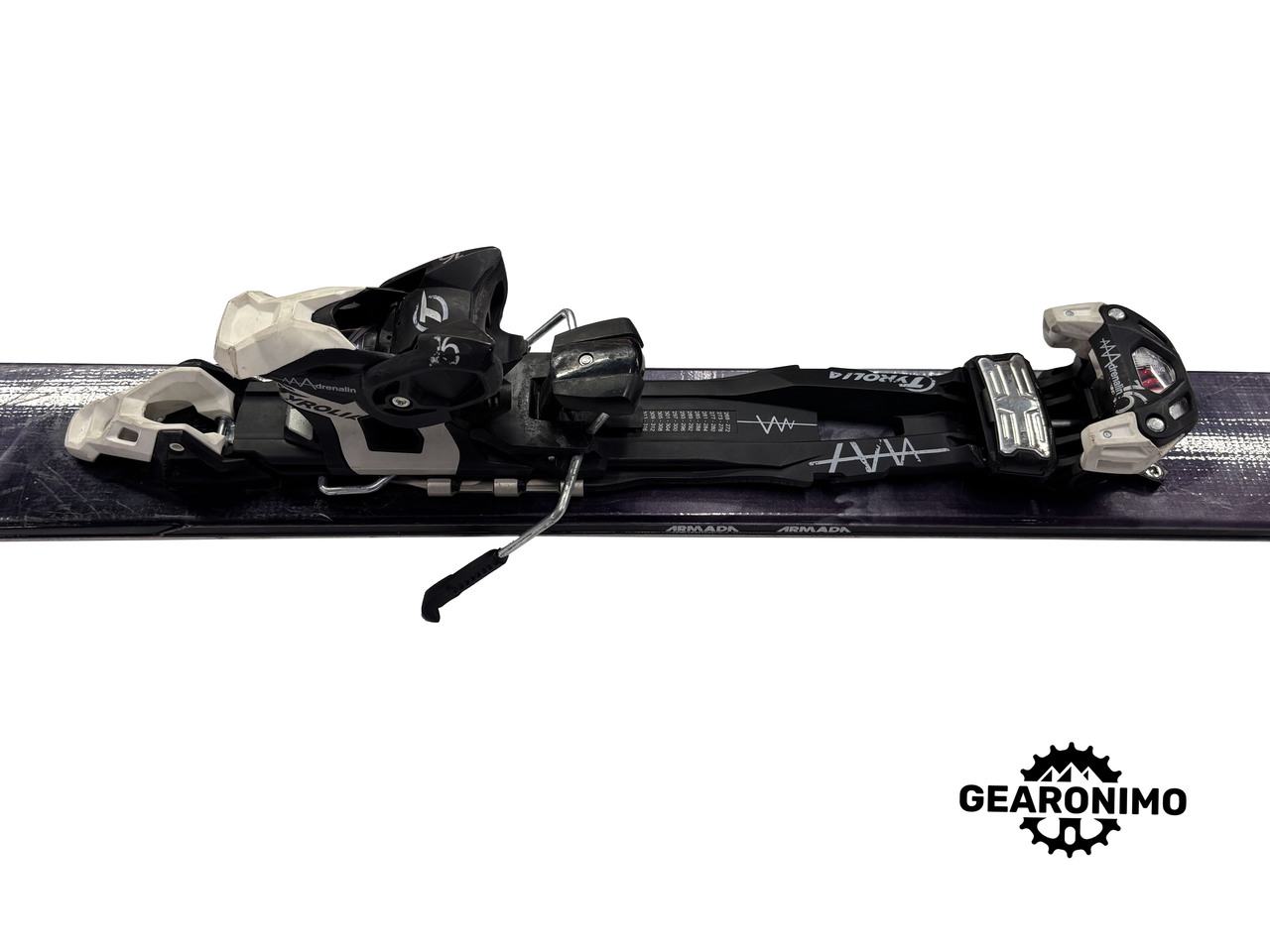Armada Invictus 108 TI ski With Tyrola Adrenaline Frame Bindings and skins - 188cm