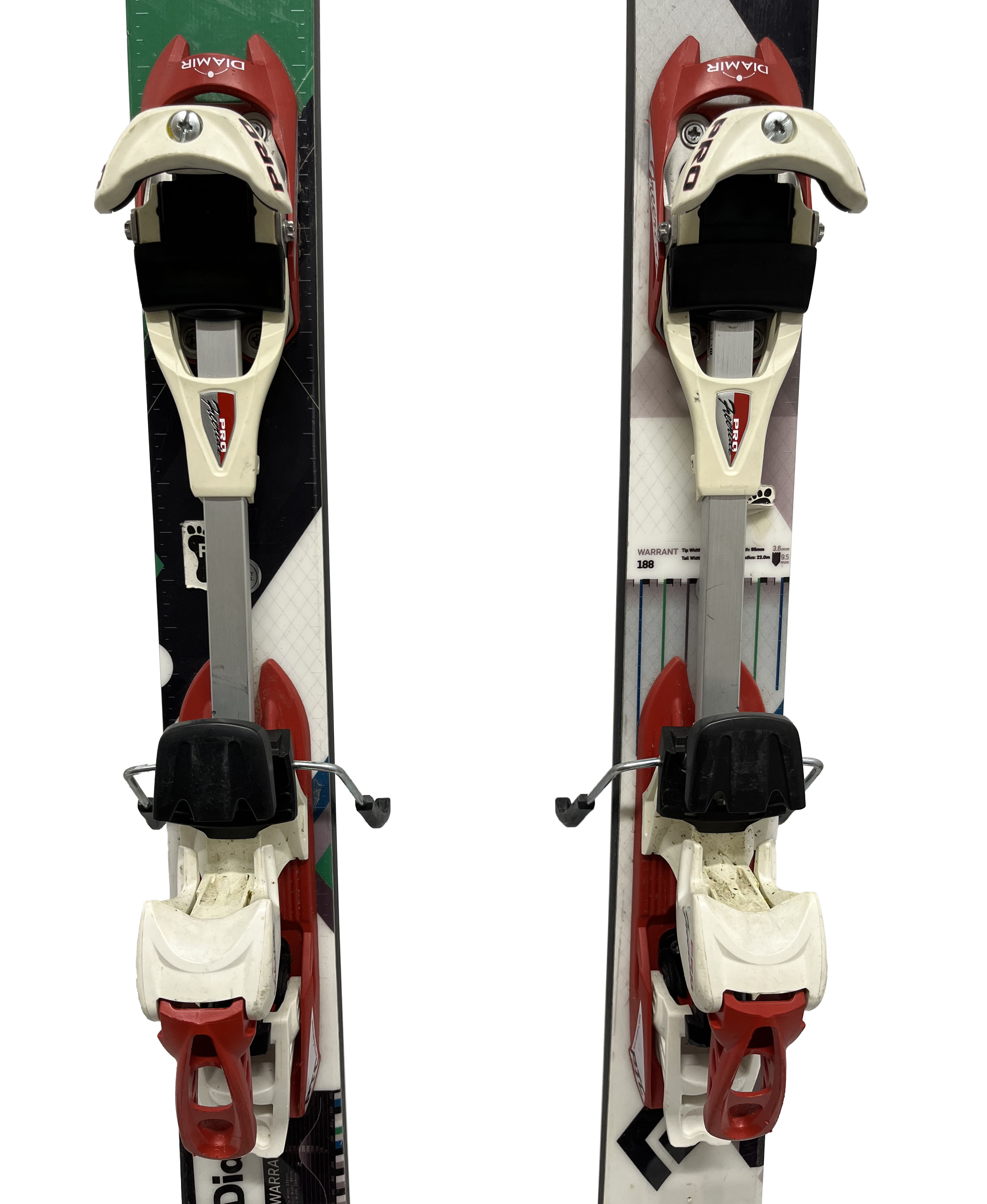 Black Diamond Warrant 95 With Fritschi Diamir Freeride Pro Bindings -188cm