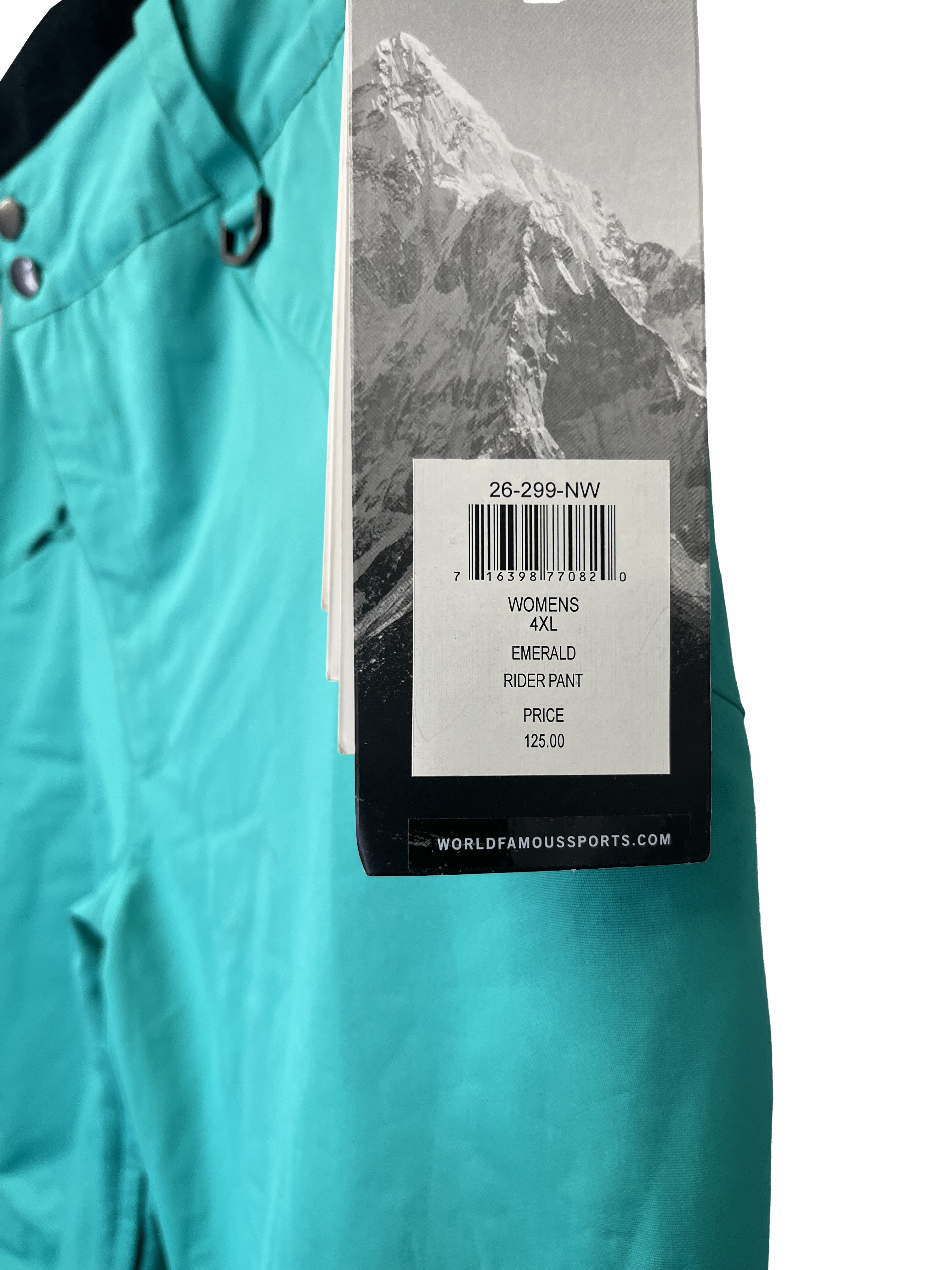 Columbia Rider Pant Emerald - Wmn 4XL