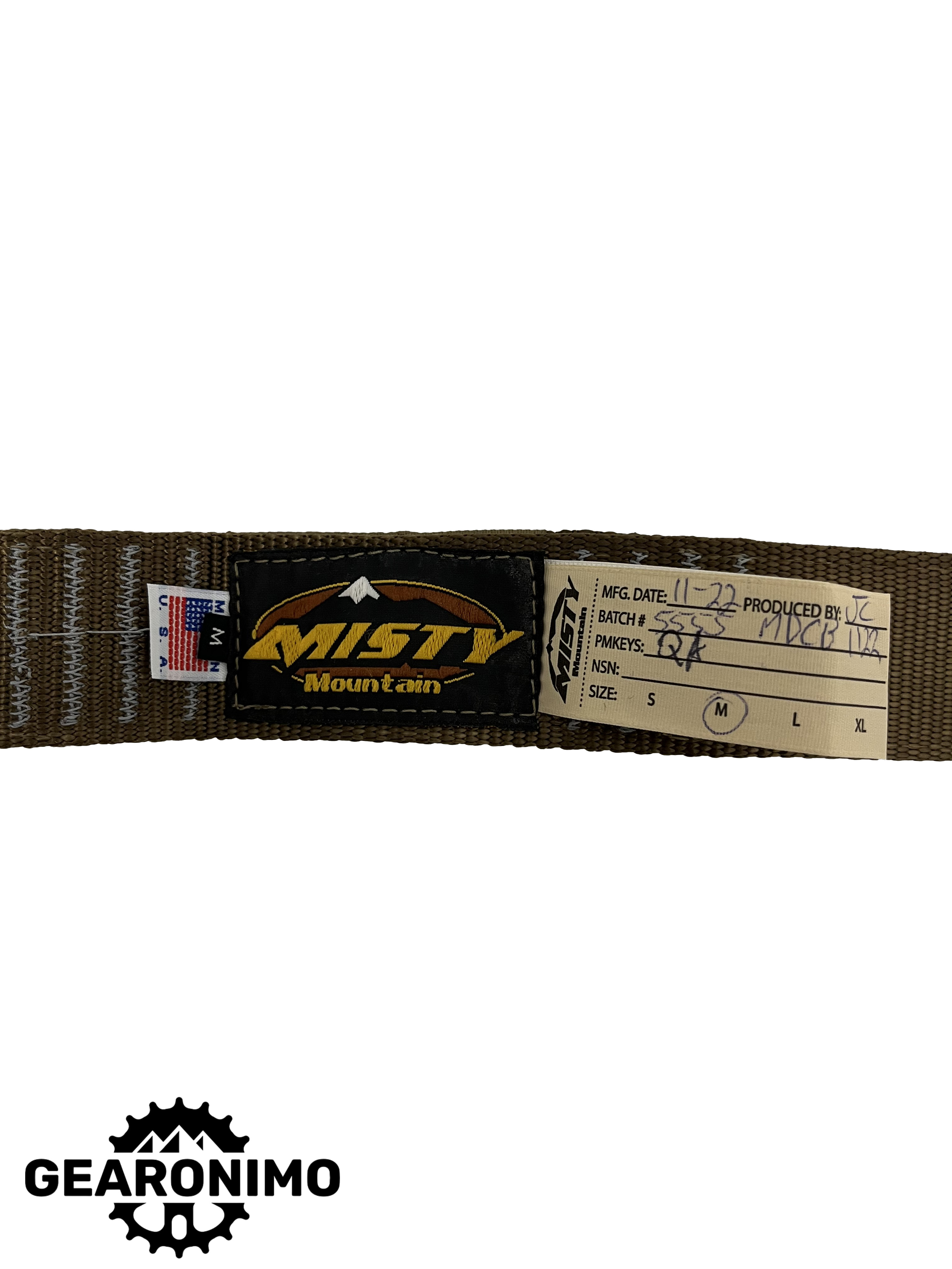 Misty Mountain Cobra Harness With Leg Loops - Sz M (2023)