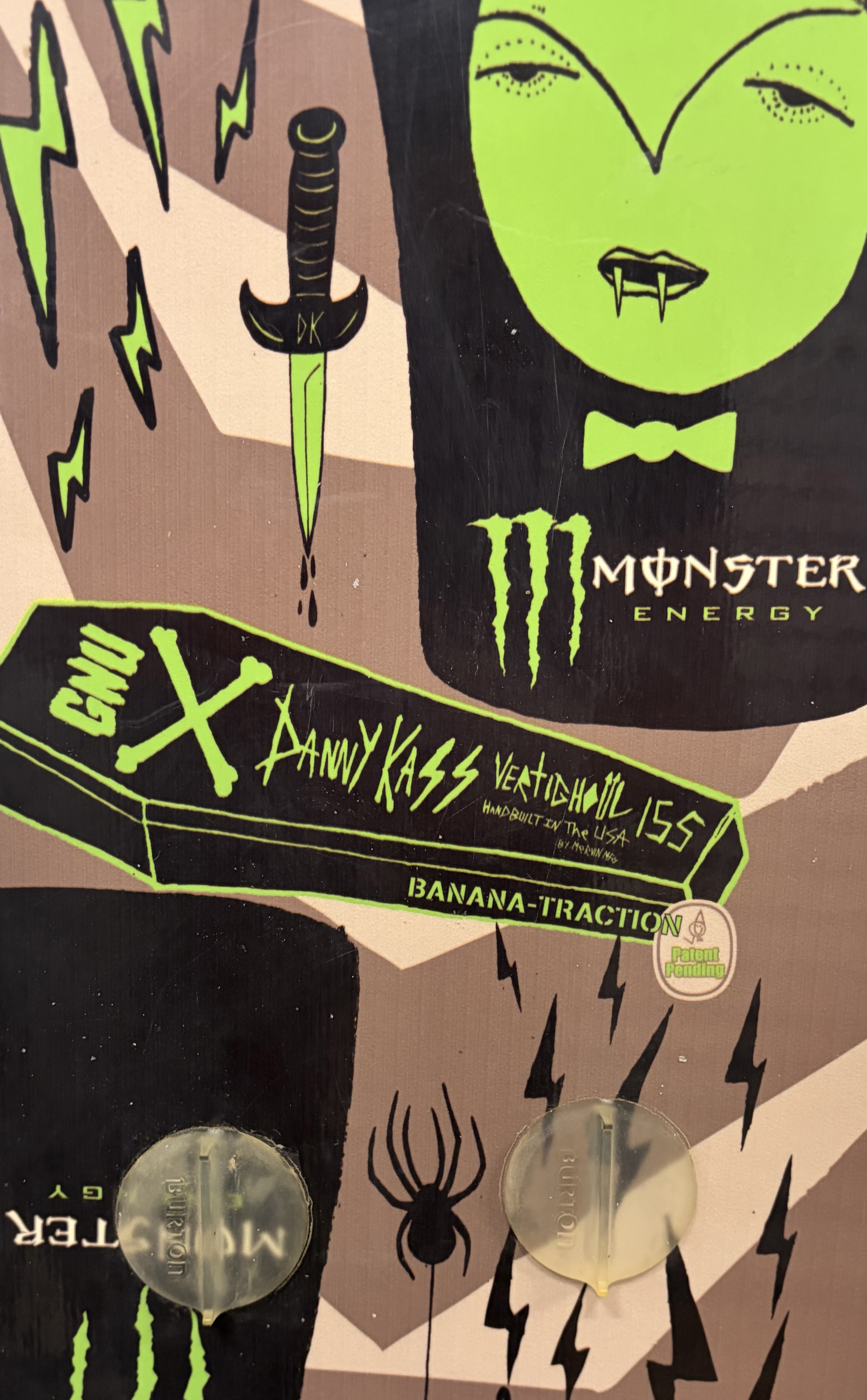 GNU Danny Kass Vertighoul Monster Snowboard - 155cm