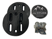 Altitude Boardwerx Snowboard  Bindings - LG/XL (White)