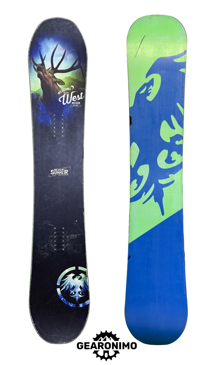 Never Summer Welcome to the West Snowboard - 154cm