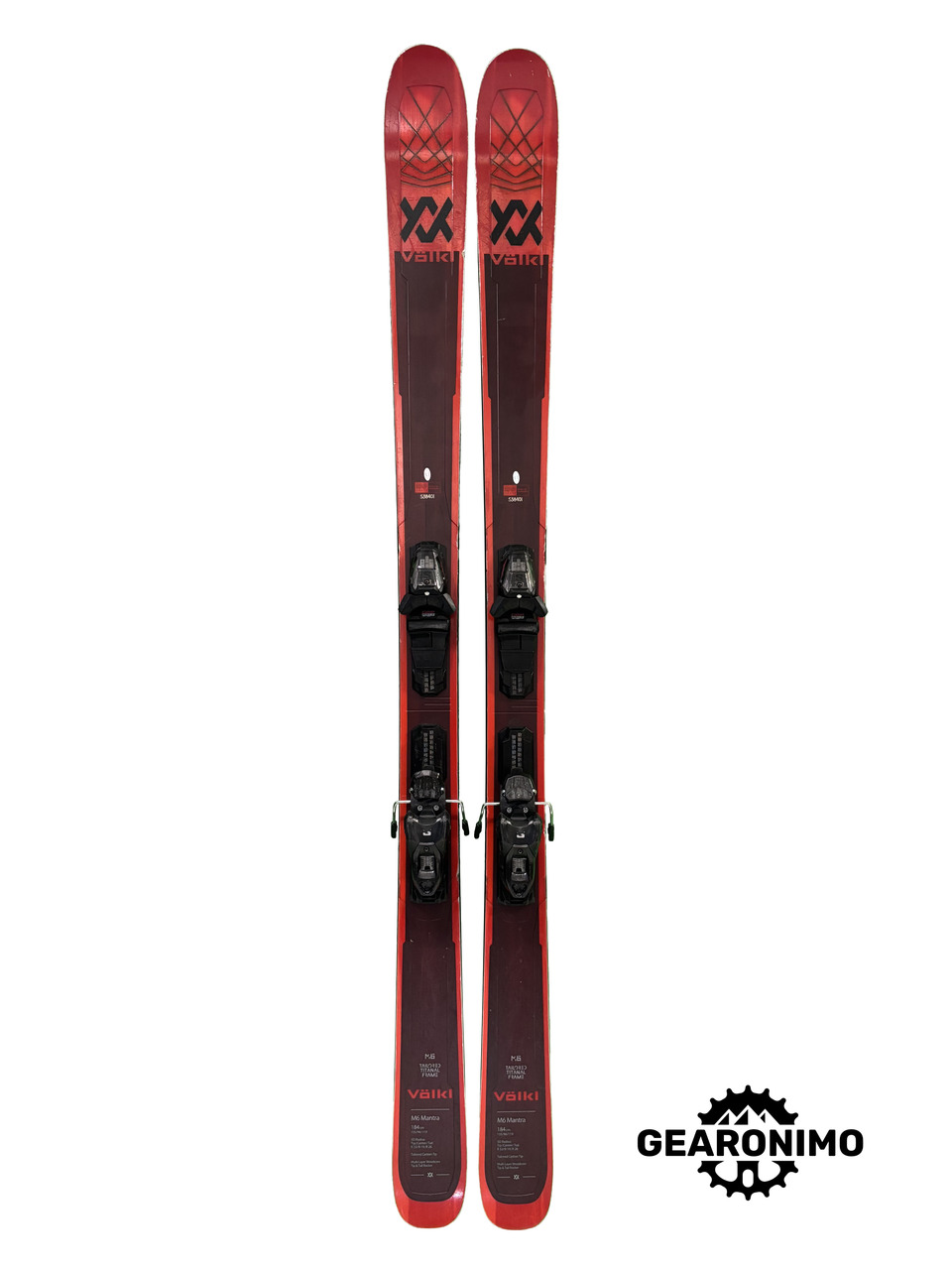 Volkl Mantra M6 Skis With Salomon M11 Bindings - 184cm