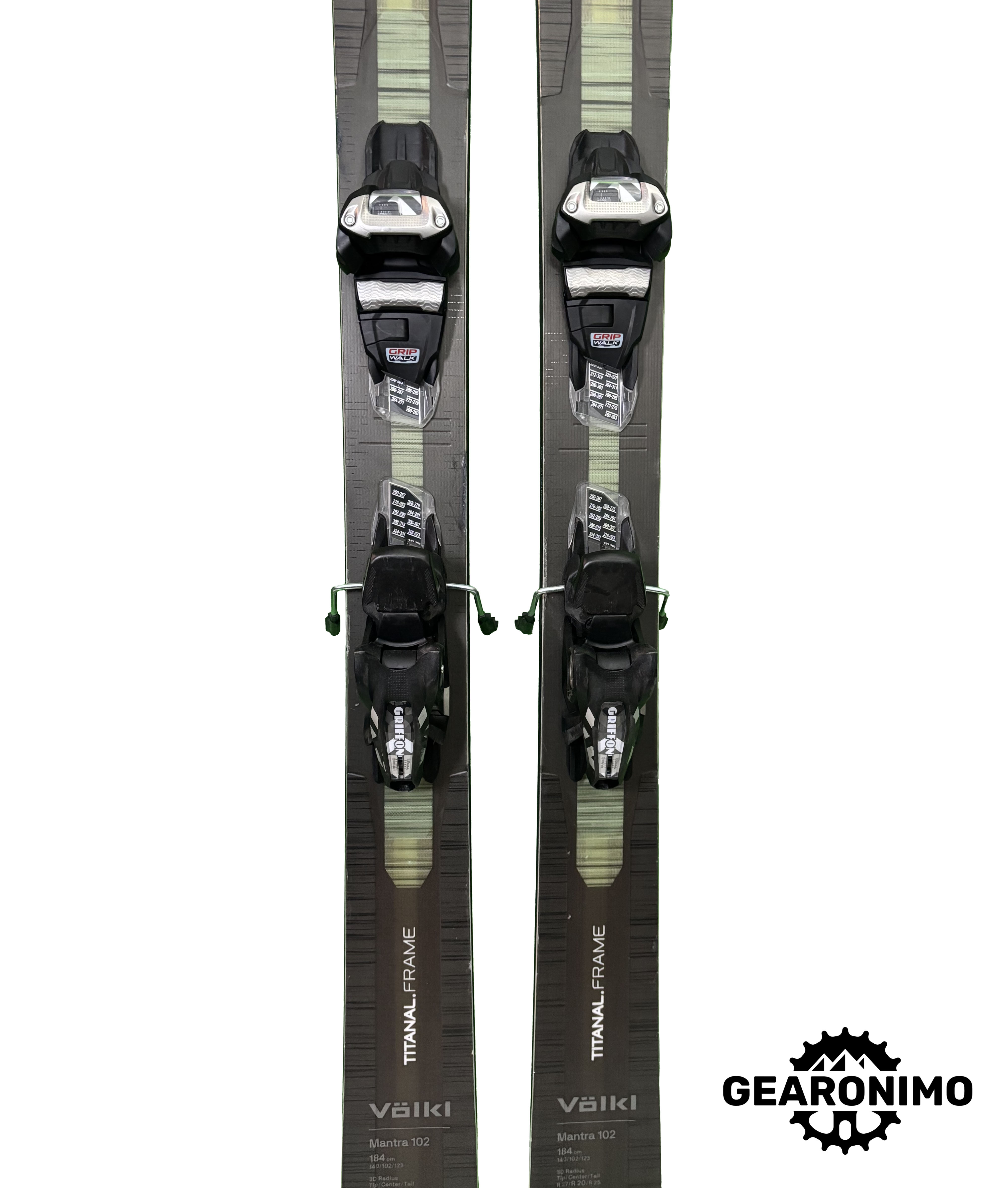 Volkl Mantra 102 Skis With Marker Griffon 13 Bindings - 184cm