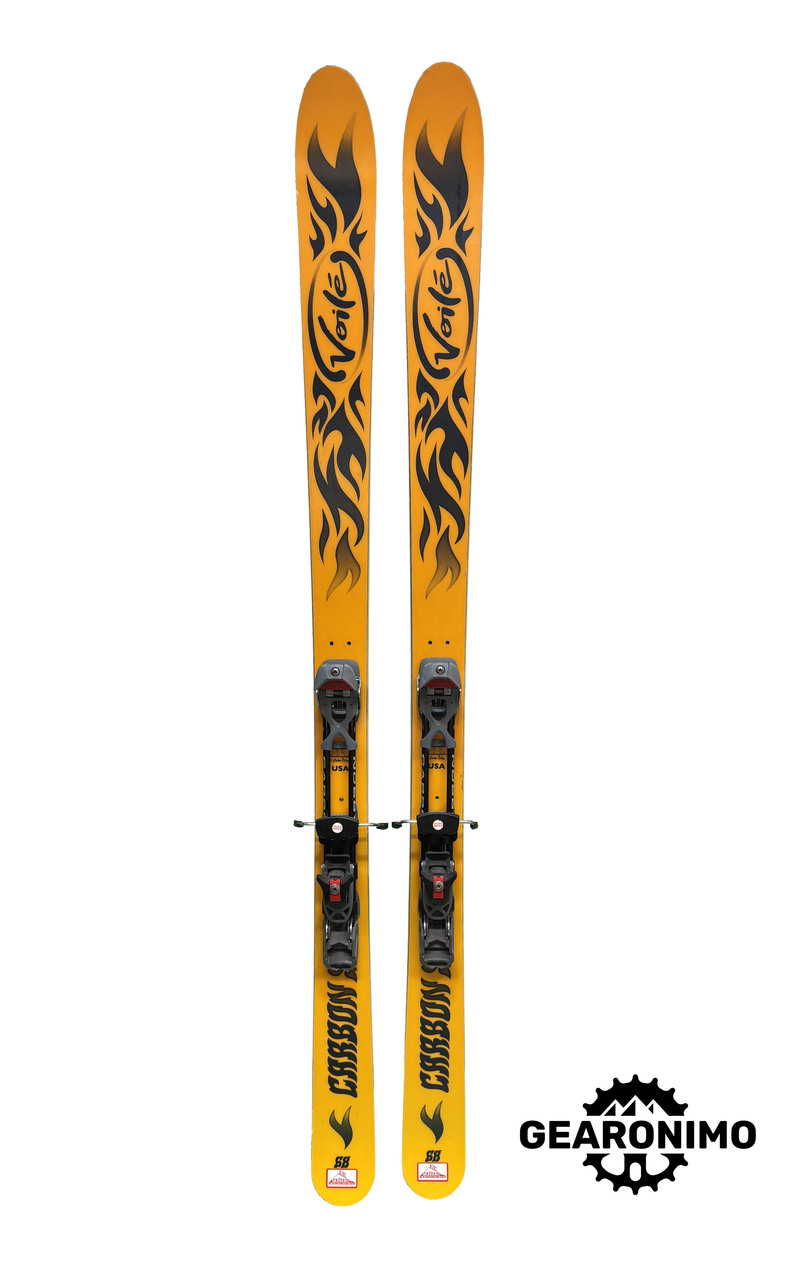 Voile Carbon Surf 68 Skis With Silvretta Pure Freeride Frame Bindings - 168cm