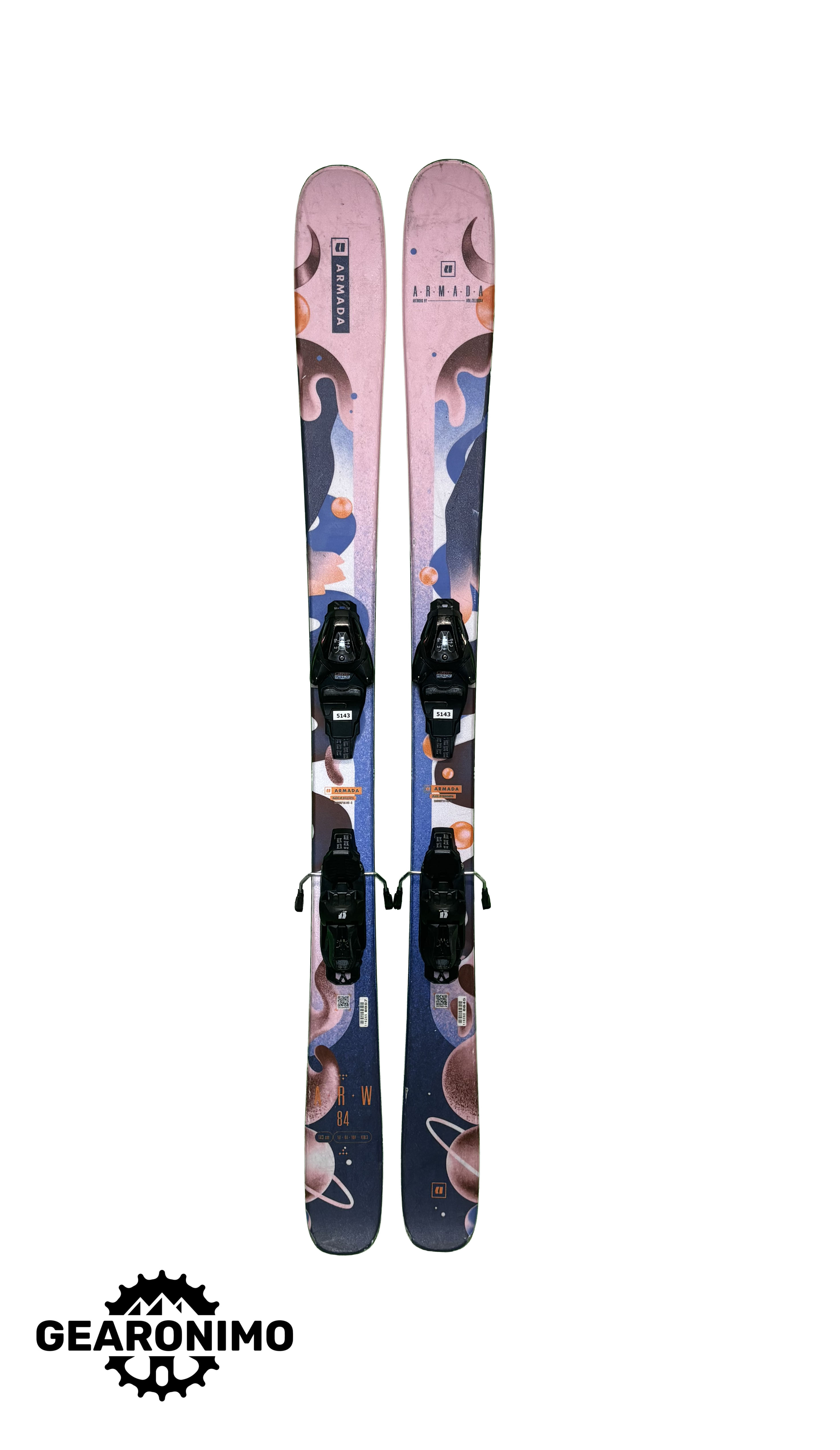 2025 Armada ARW 84 Skis With Armada 5.5 Child Bindings - 143cm (A)