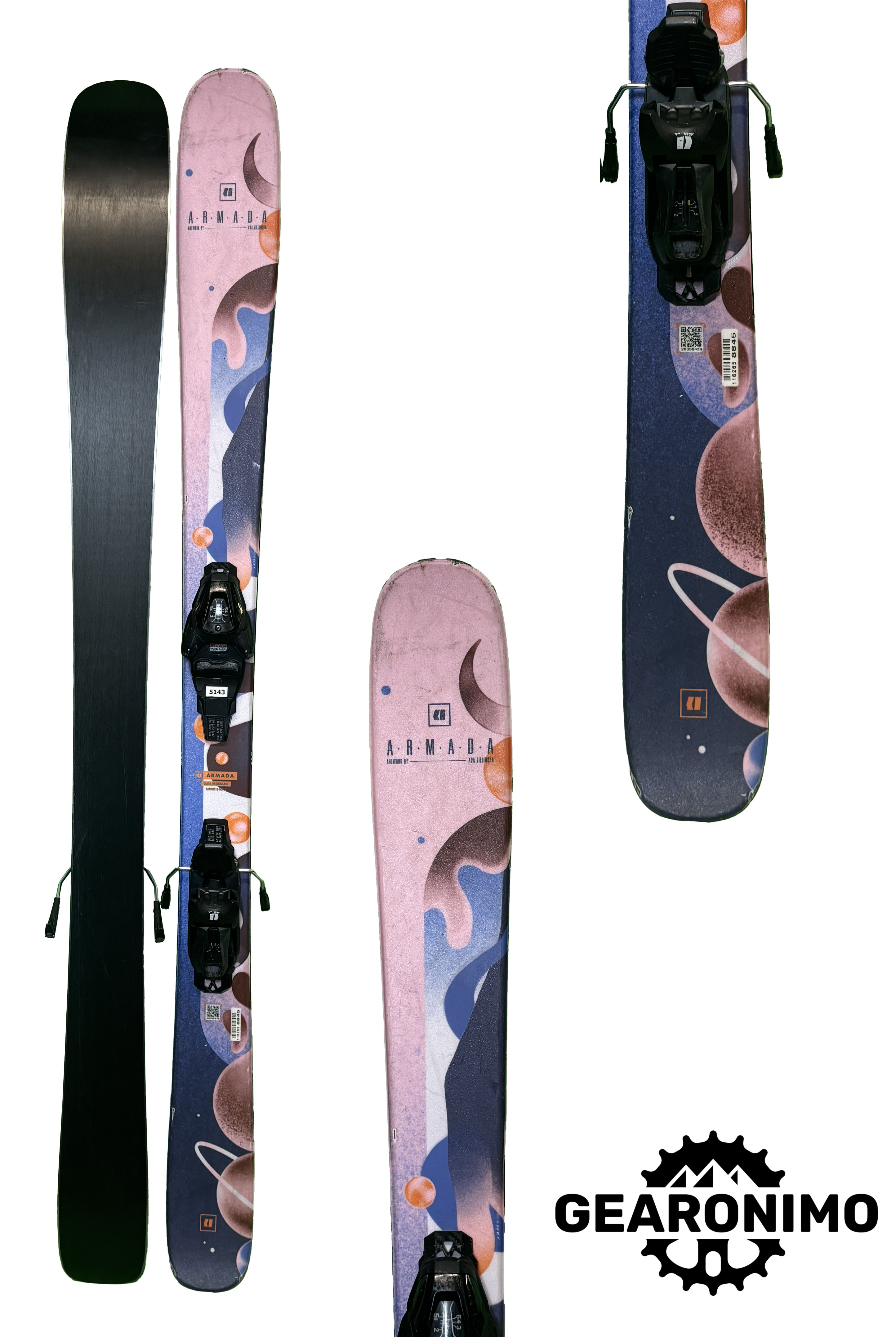 2025 Armada ARW 84 Skis With Armada 5.5 Child Bindings - 143cm (A)
