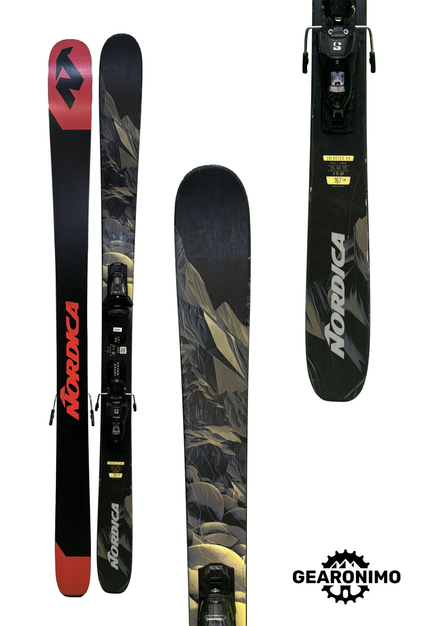 2025 Nordica Enforcer 94 Skis With Salomon M11 Bindings - 167cm (A)
