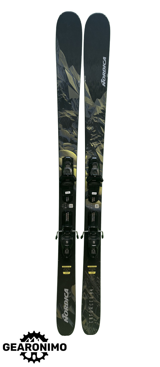 2025 Nordica Enforcer 94 Skis With Salomon M11 Bindings - 173cm (A)