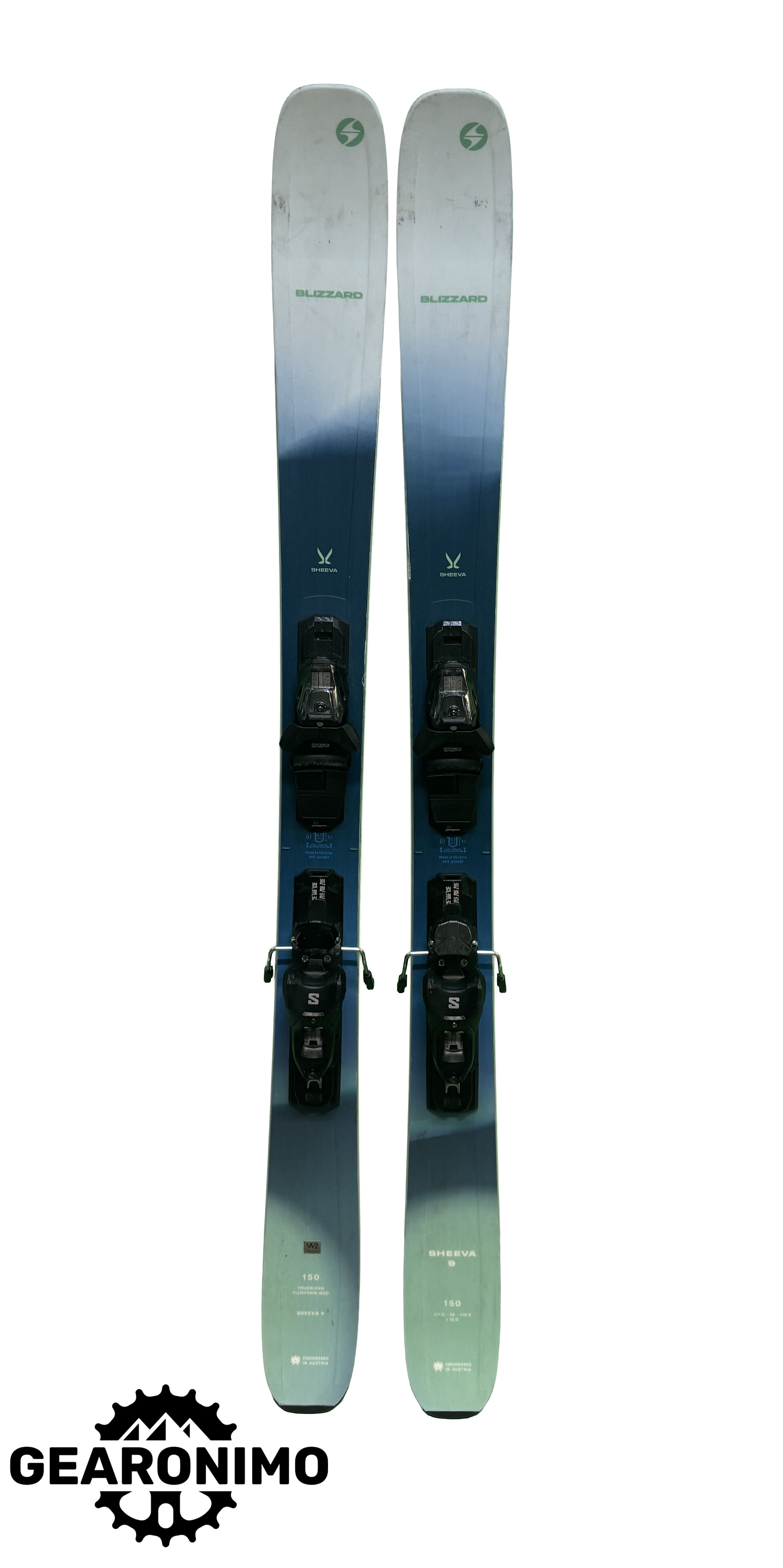 2025 Blizzard Sheeva 9 Skis With Salomon M10 Bindings - 150cm