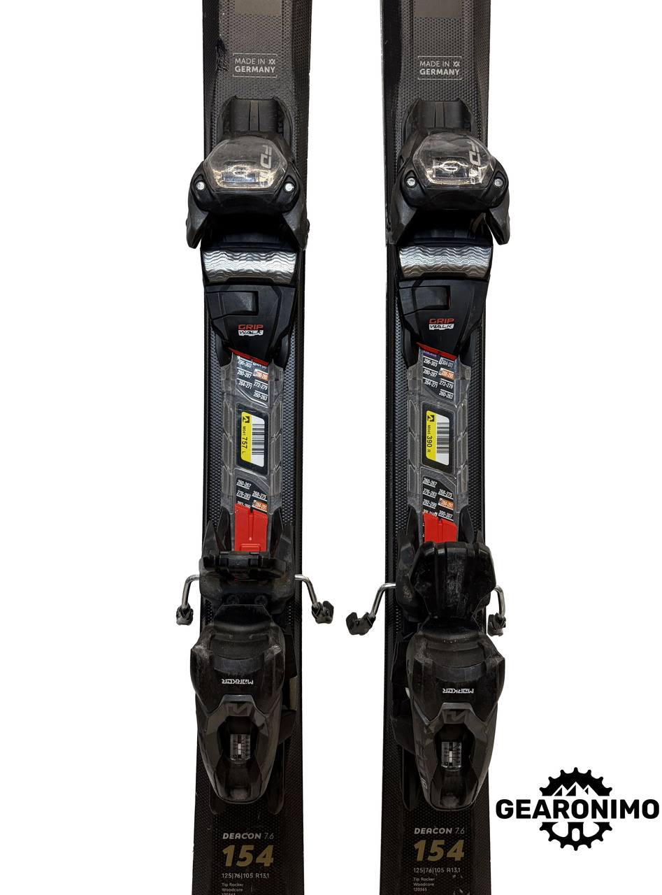Volkl Deacon 7.6 Skis With Marker FDT 10 Bindings (Multiple Sizes)