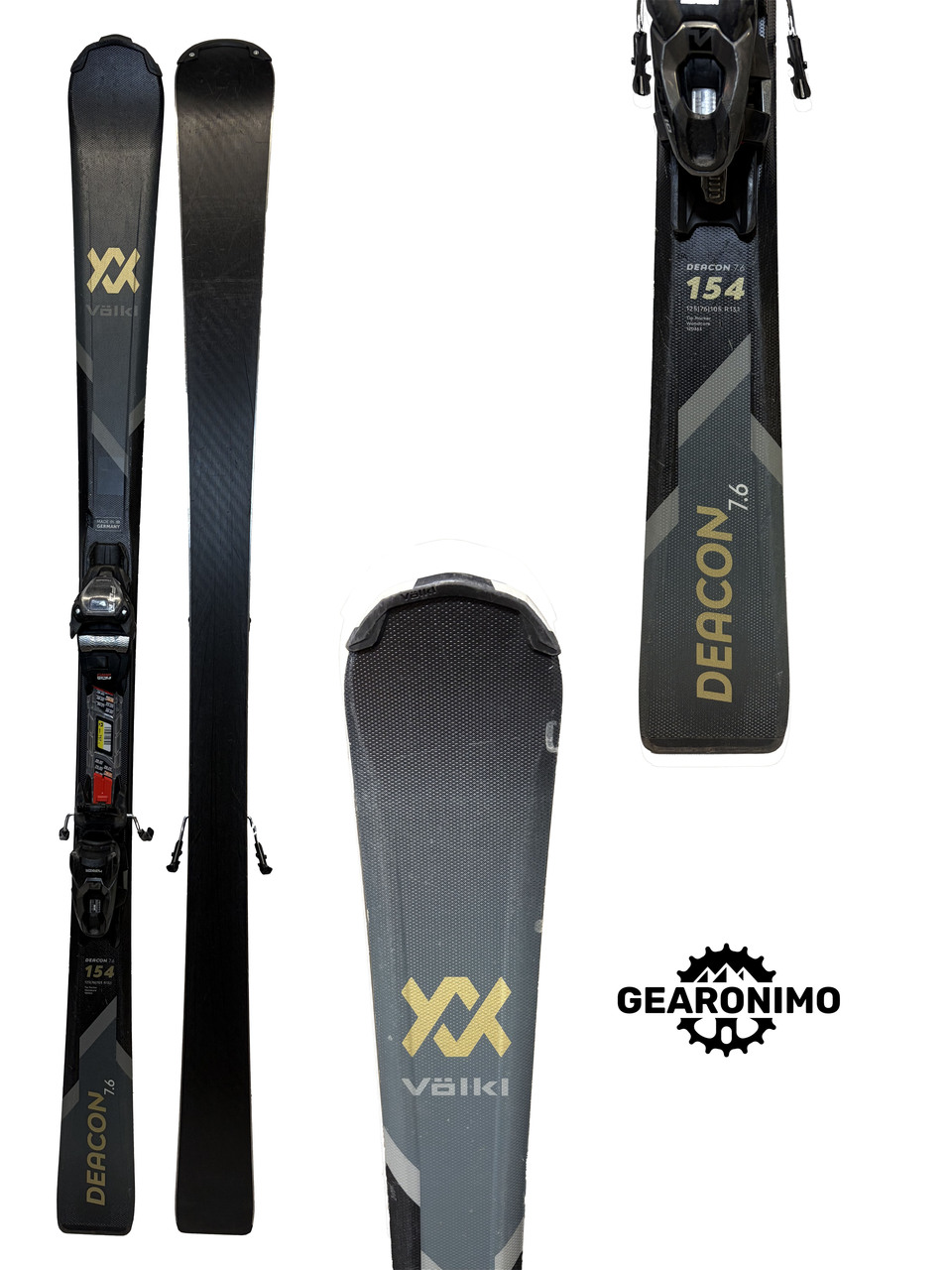 VOLKL フォルクル DEACN 7.6 133cm ミッドスキー Volkl Deacon 7.6 w/ Marker FDT 10 Bindings