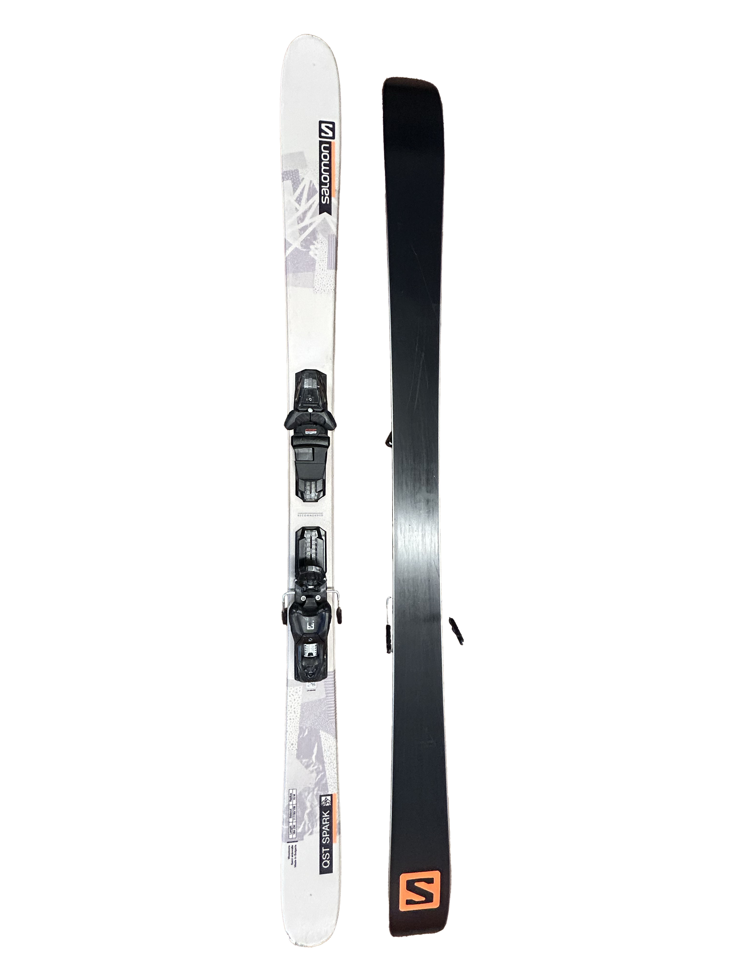 salomon qst spark 85 skis base condition