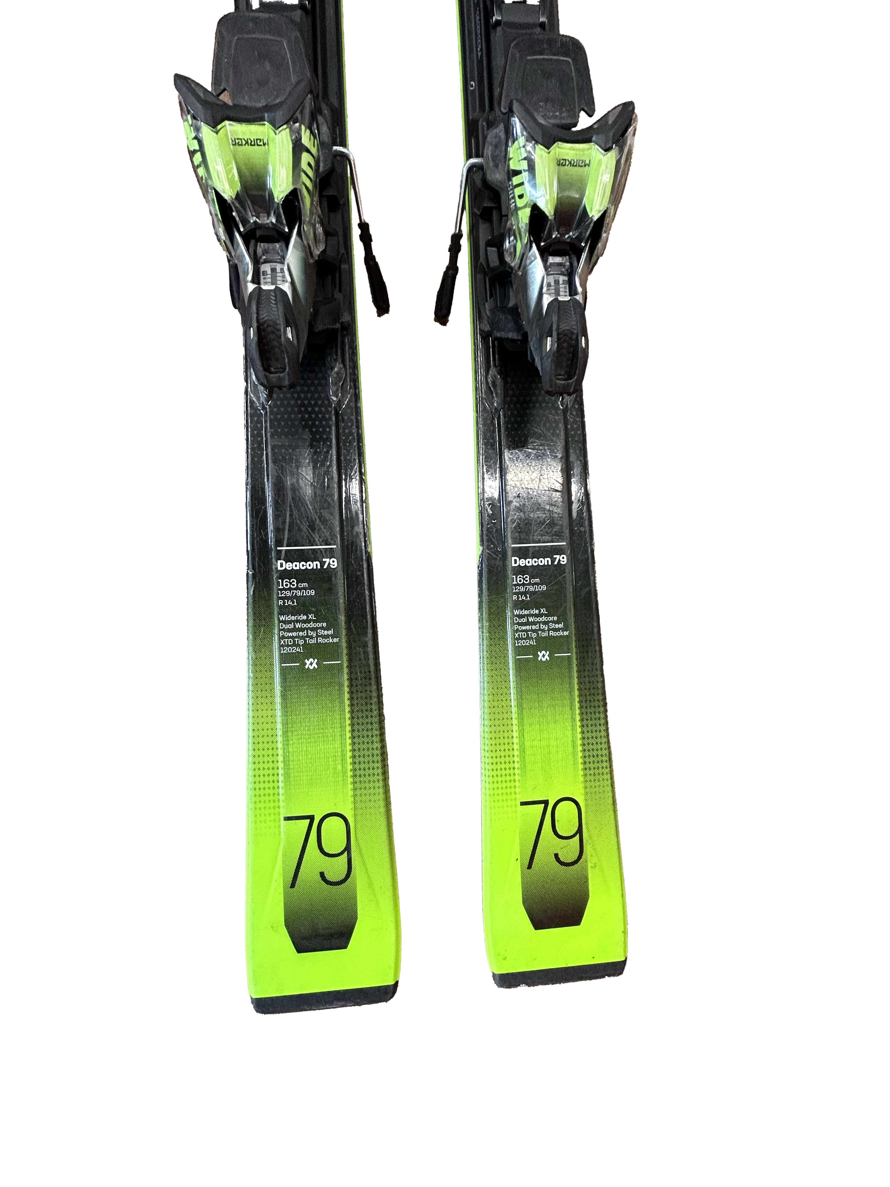 Volkl Deacon 79 Skis With Marker Ride Wide XL Bindings - 163cm (A)