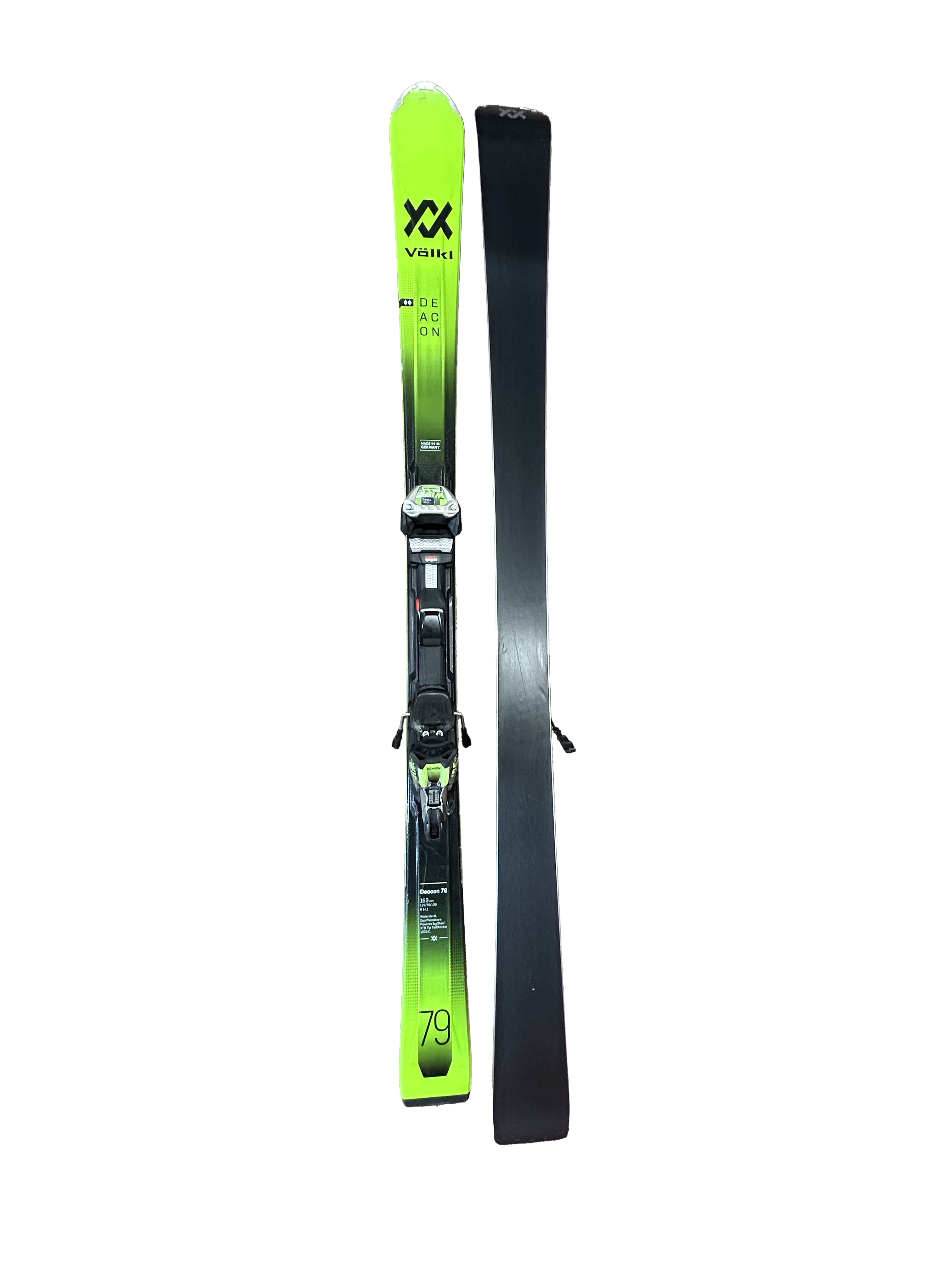 Volkl Deacon 79 Skis With Marker Ride Wide XL Bindings - 163cm (A)