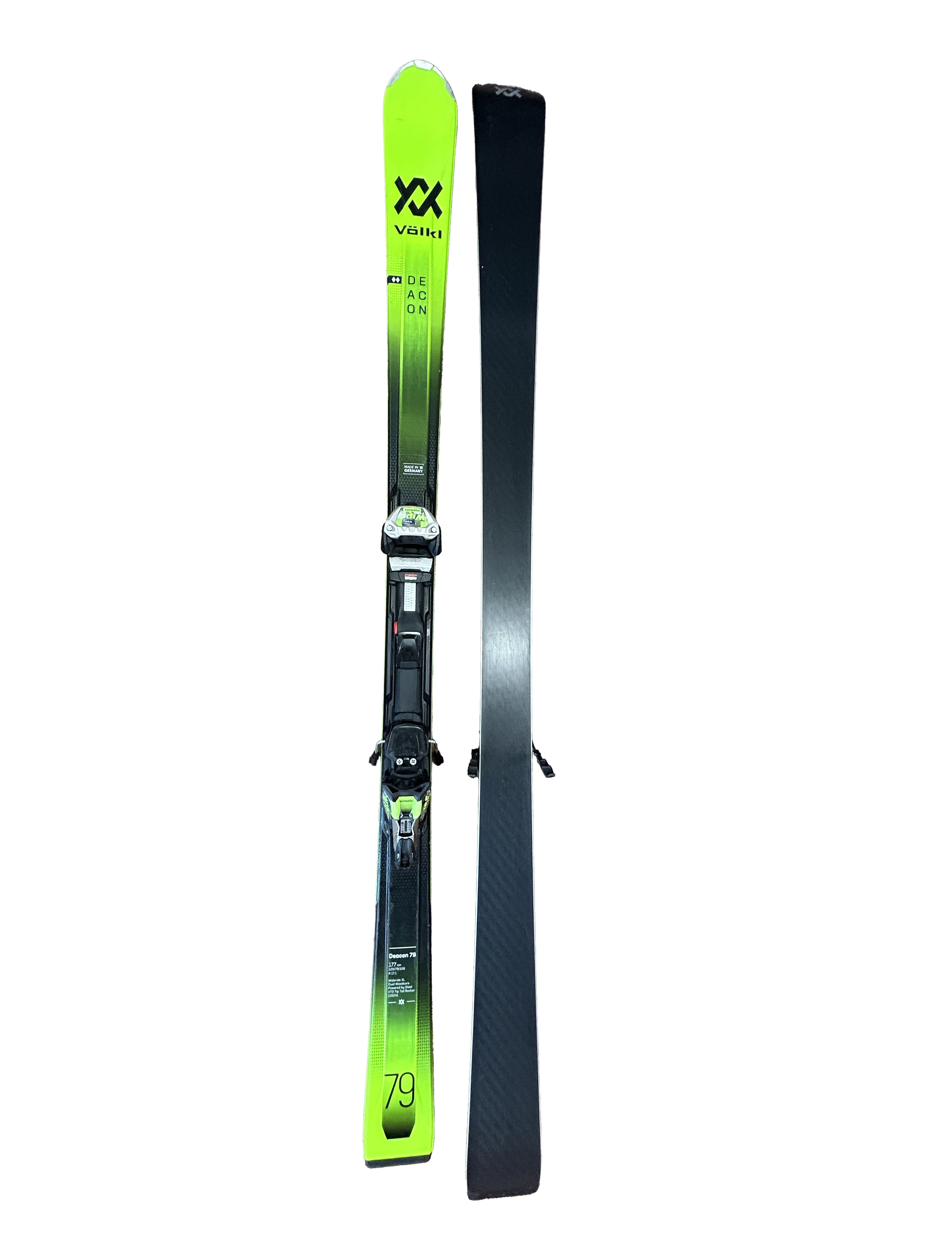Volkl Deacon 79 Skis With Marker Ride Wide XL Bindings - 177cm (A)
