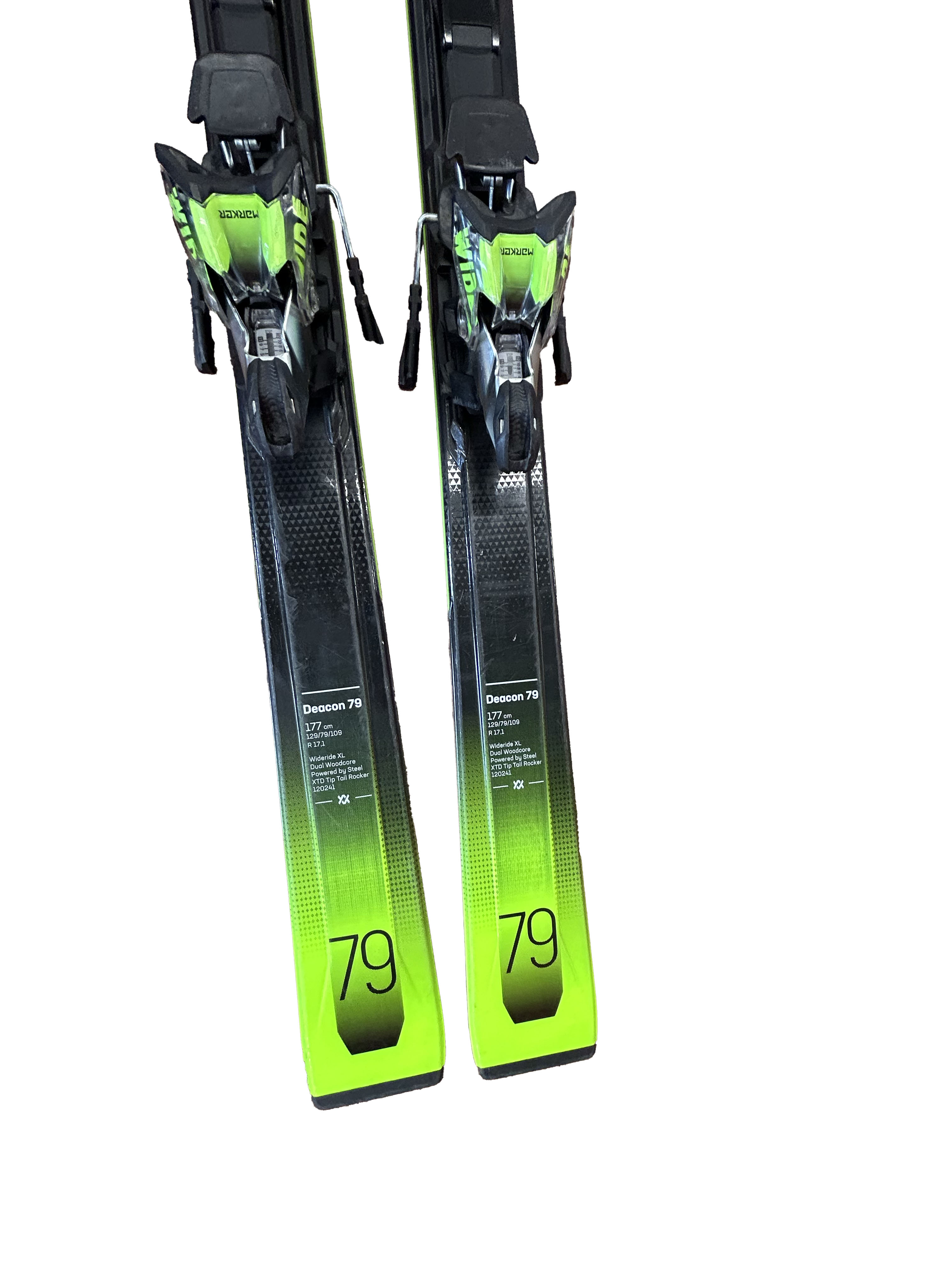 Volkl Deacon 79 Skis With Marker Ride Wide XL Bindings - 177cm (A)