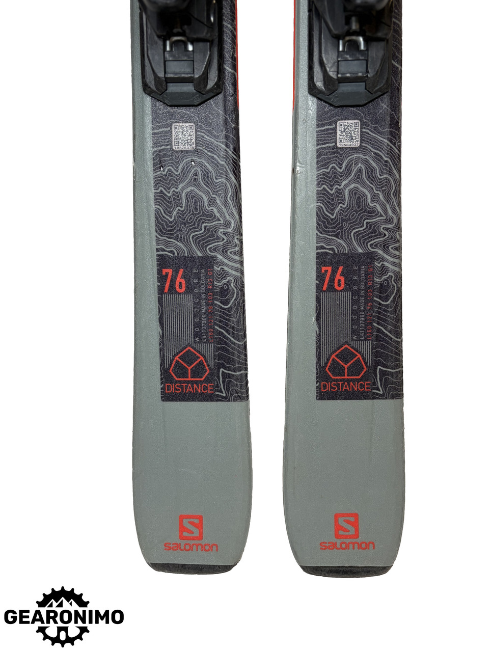 Salomon Distance 76 Skis With Salomon 3m10 Bindings (Multiple Sizes)