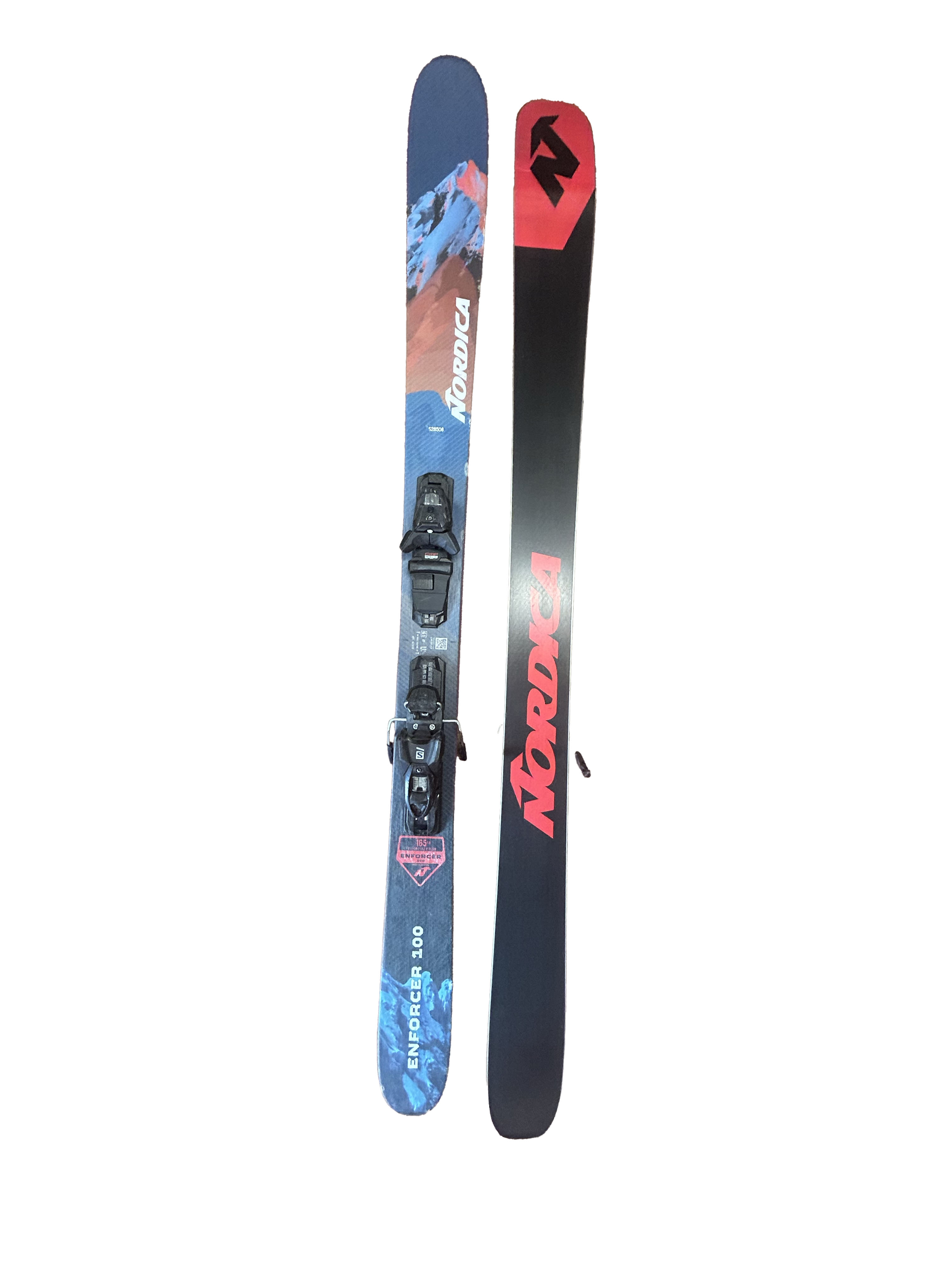 Nordica Enforcer 100 Skis With Salomon 3M 10 Bindings - 165cm (A)