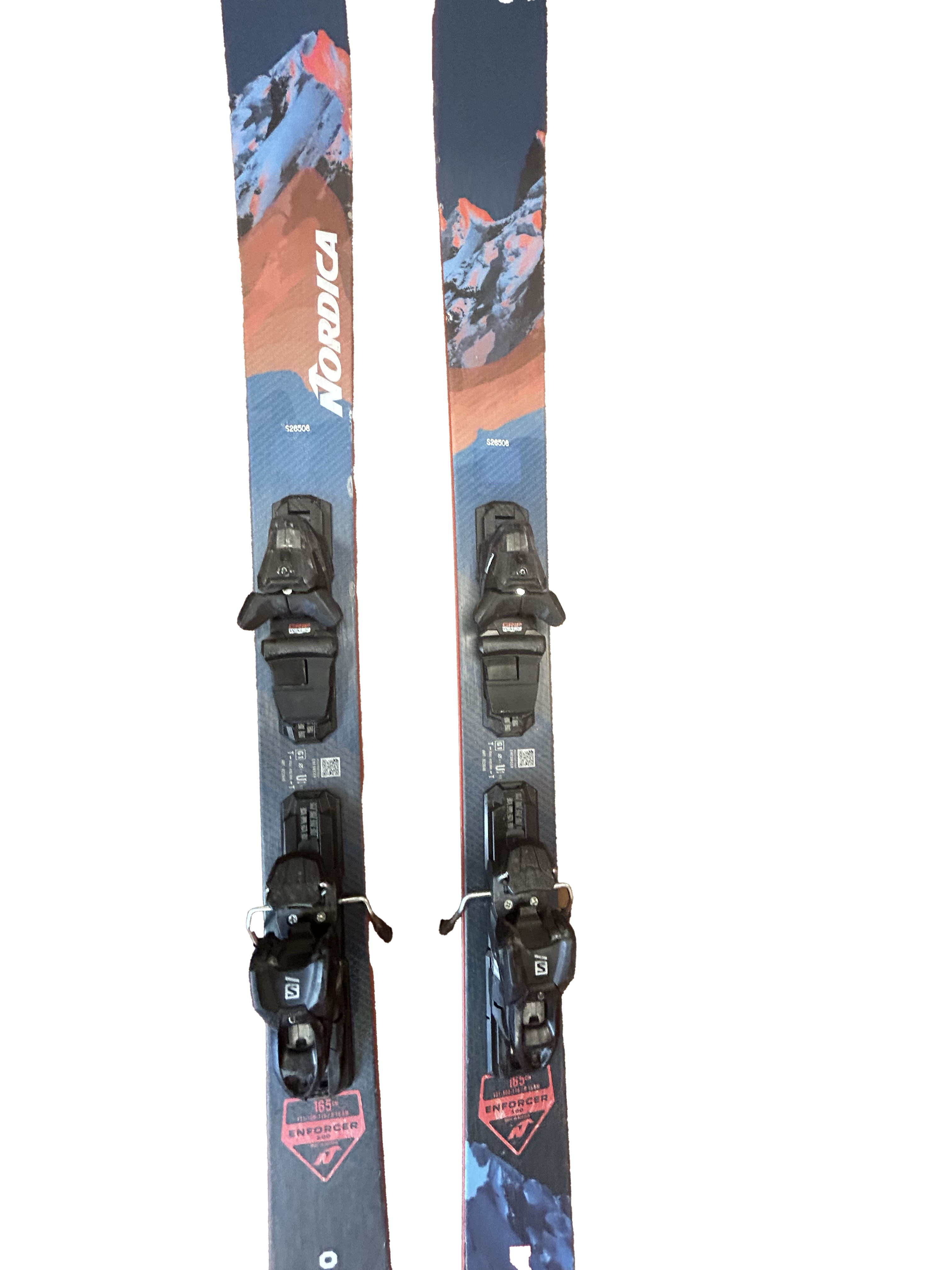 Nordica Enforcer 100 Skis With Salomon 3M 10 Bindings - 165cm (A)