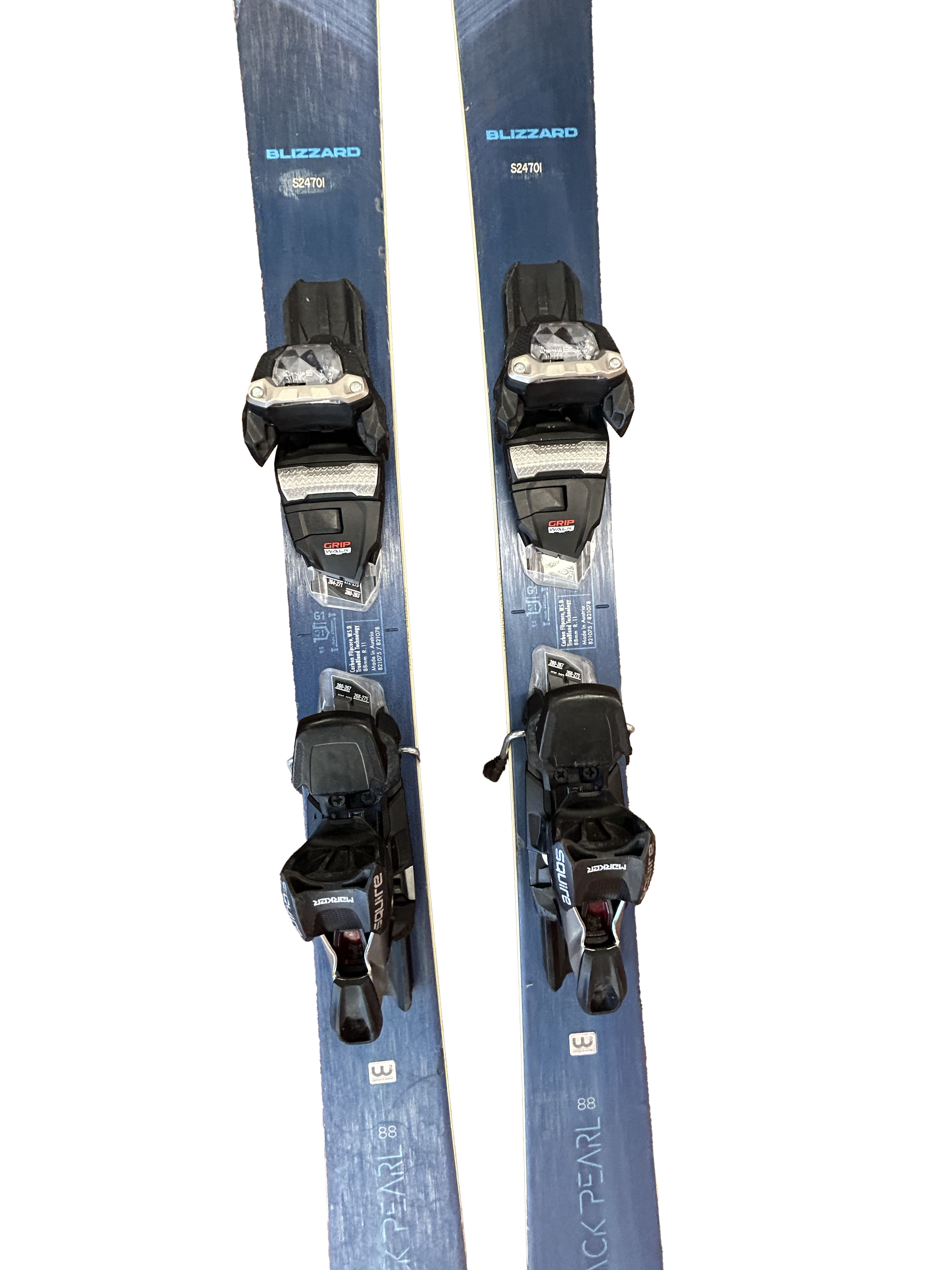 Blizzard Black Pearl 88 (2024) Skis With Marker Squire 11 Bindings - 147cm (A)