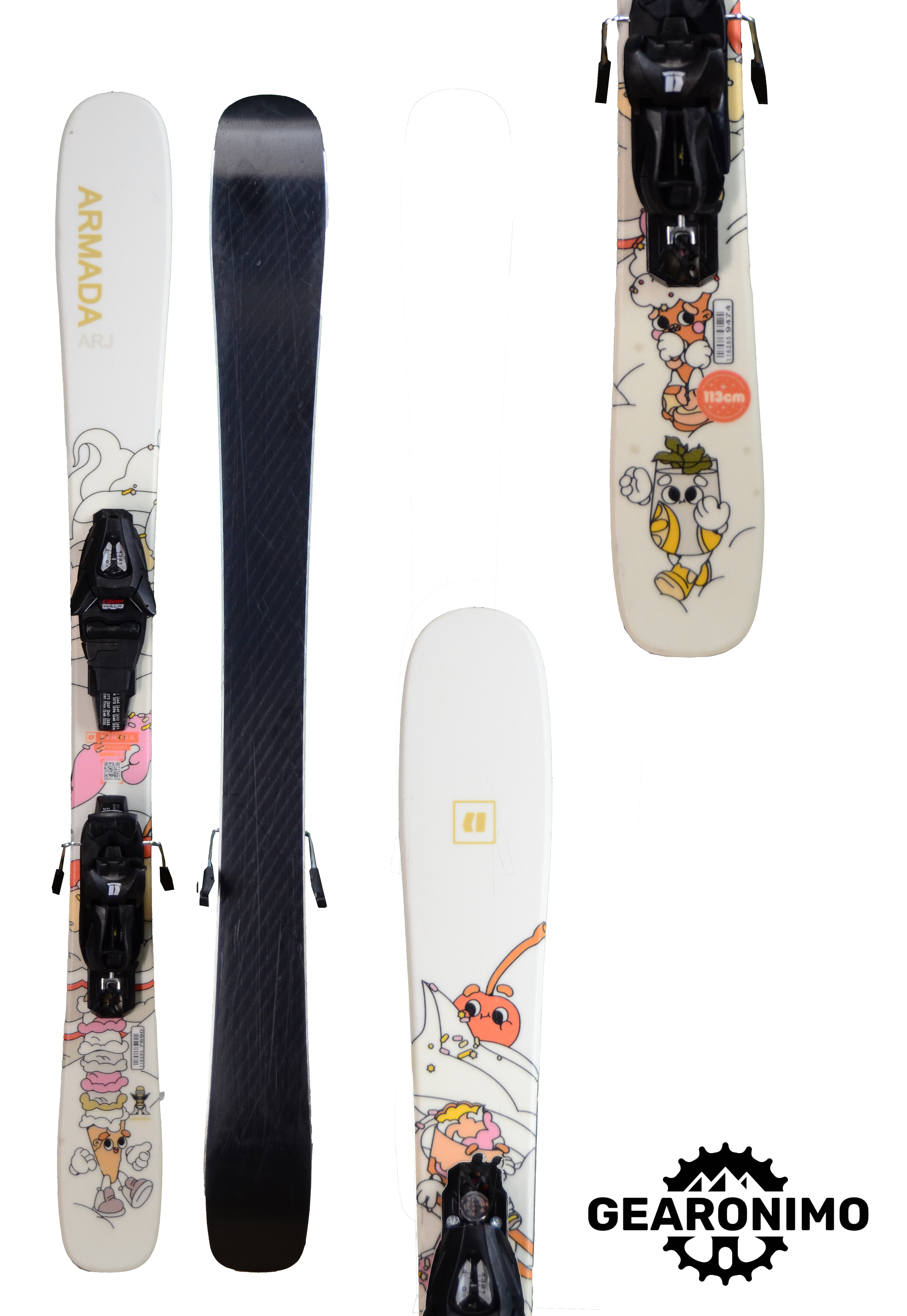 Armada ARJ Kid Skis With Armada Bindings - 113cm
