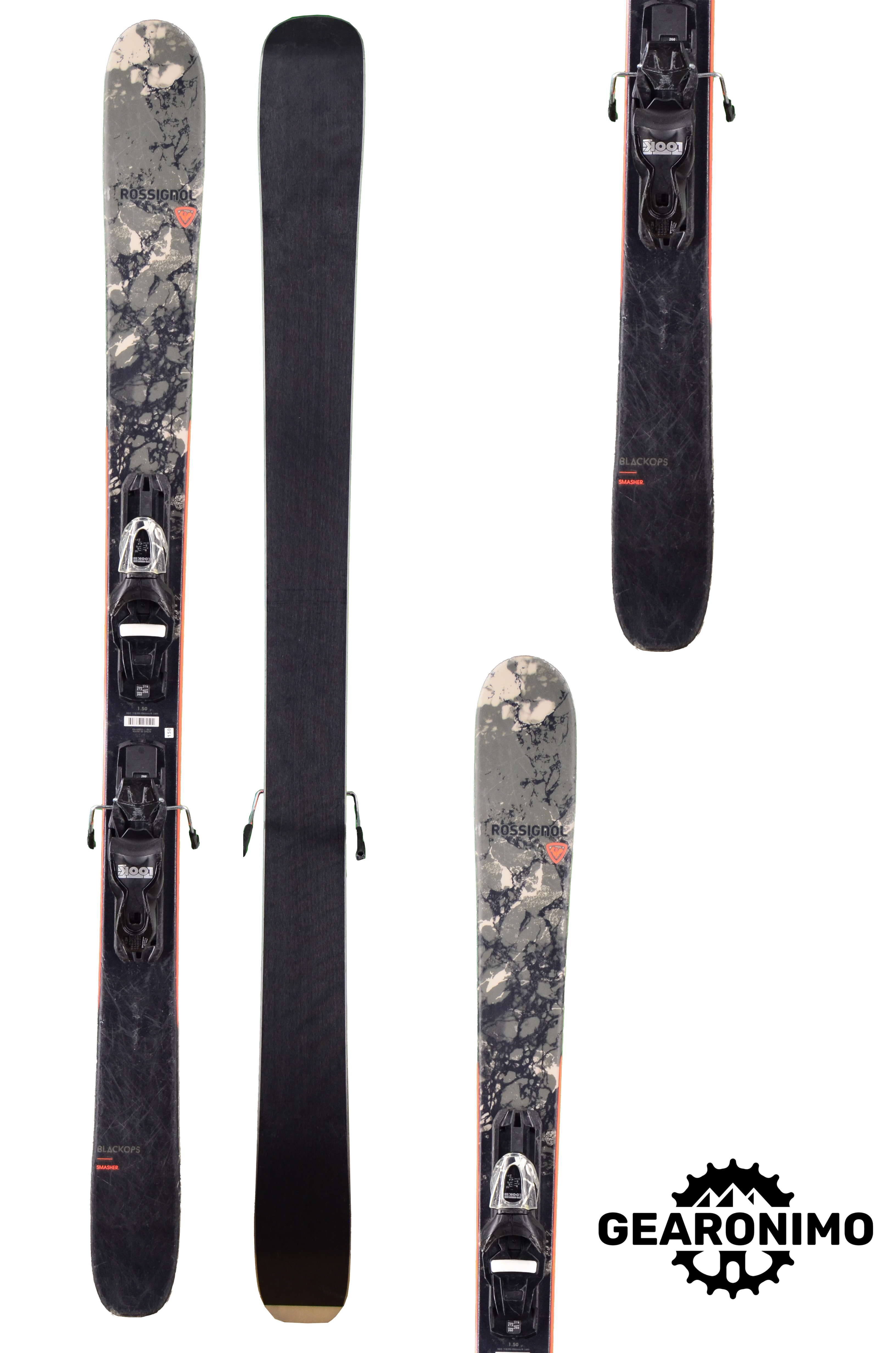 Rossignol Black Ops Skis With Look Express 10 Bindings - 150cm