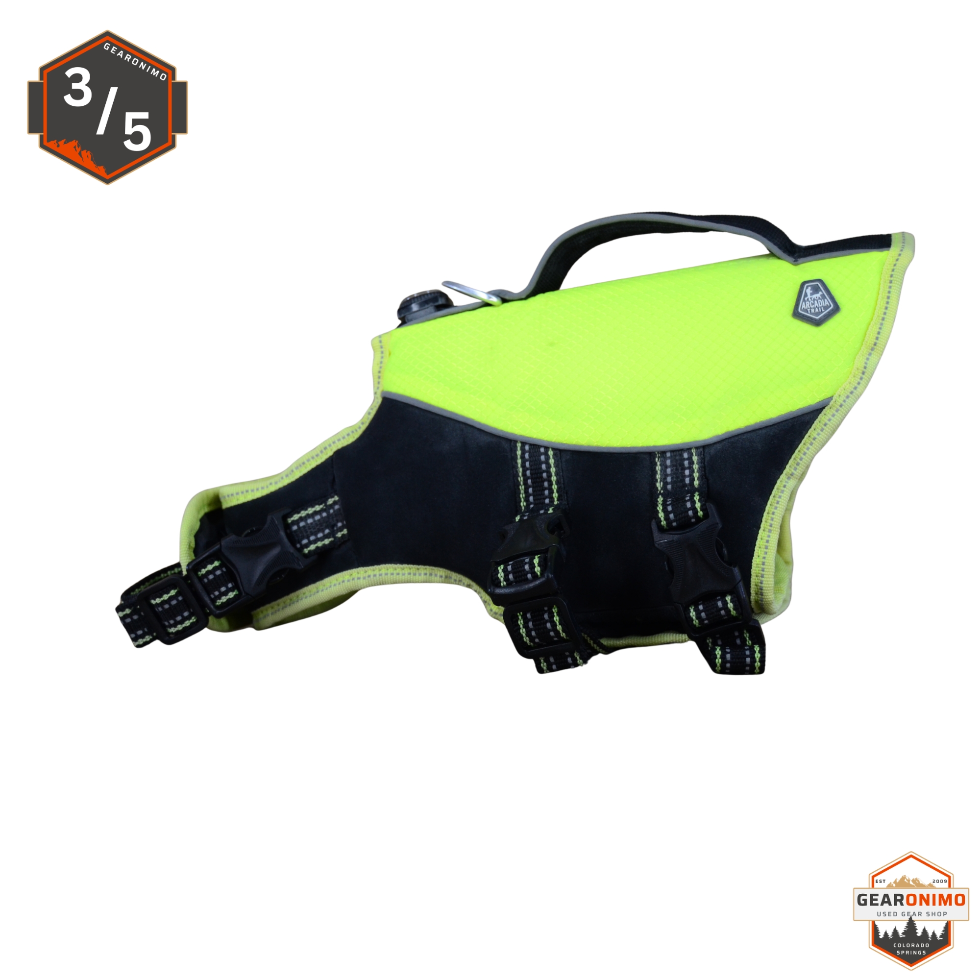 Arcadia Trail Dog Life Vest - XS/S  (Green)