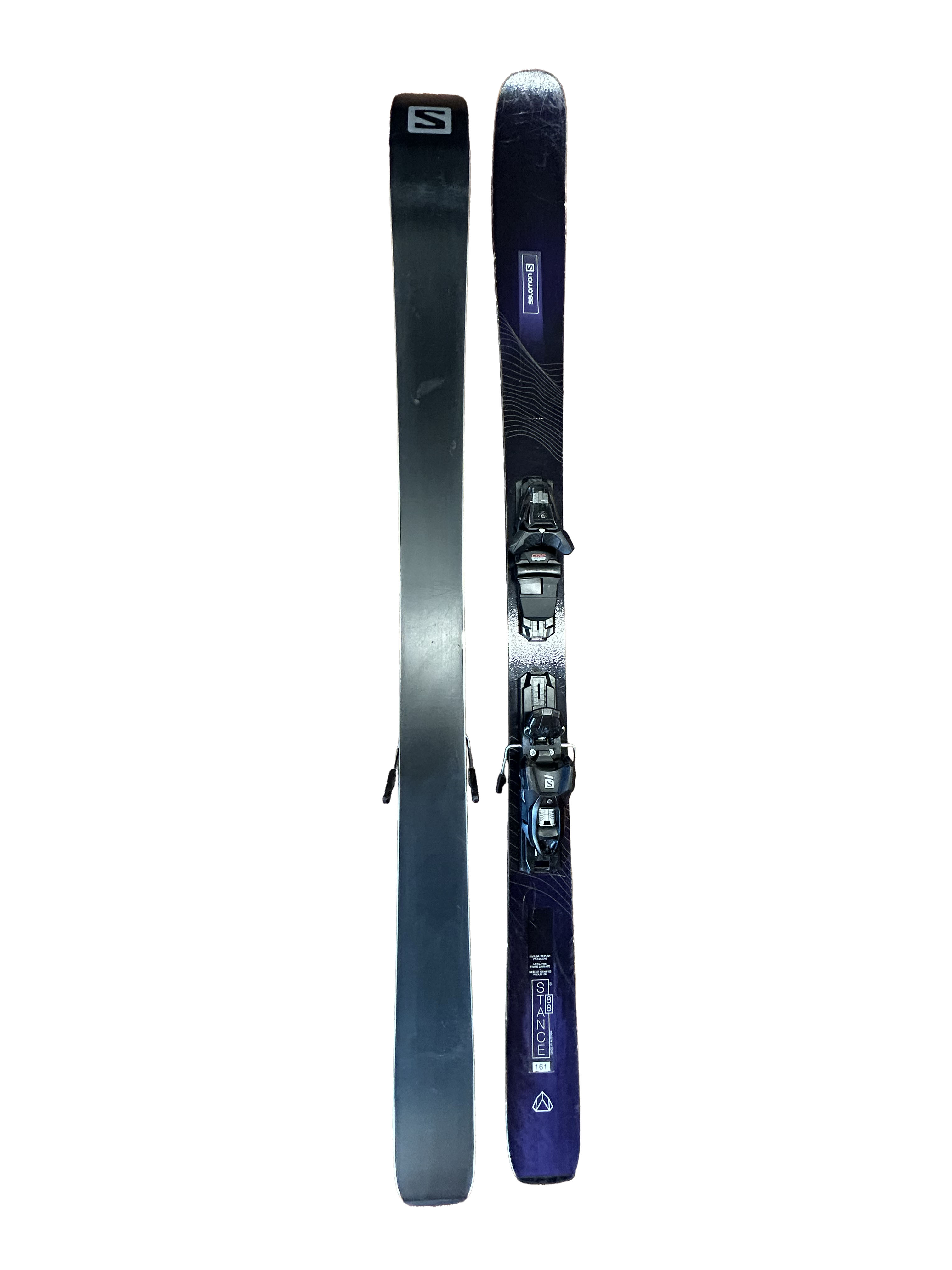 Salomon Stance 88 Skis With Salomon 3M 10 Bindings - 161cm (A)